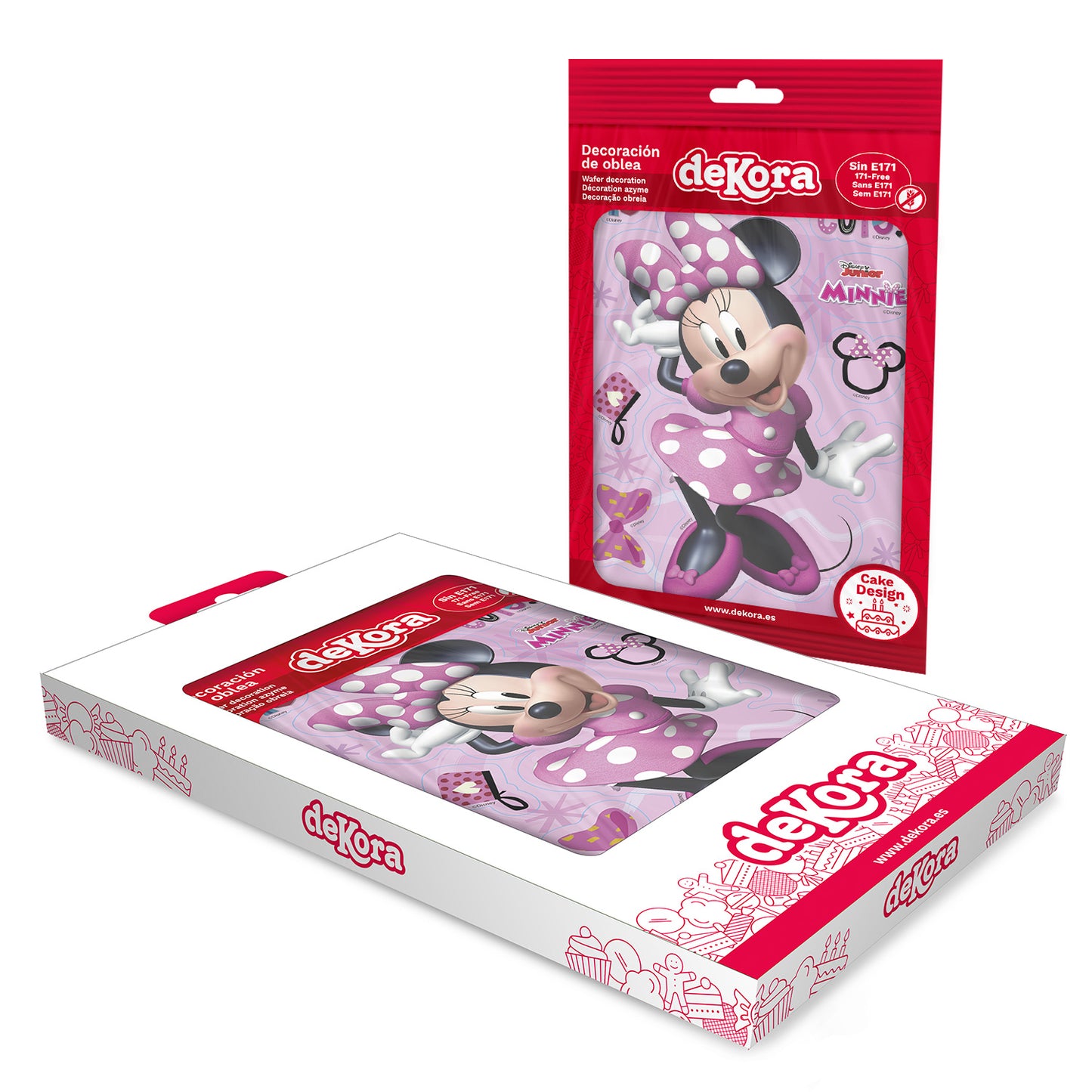 HOSTIA BOLO SILHUETA MINNIE MOUSE 14,8X21CM