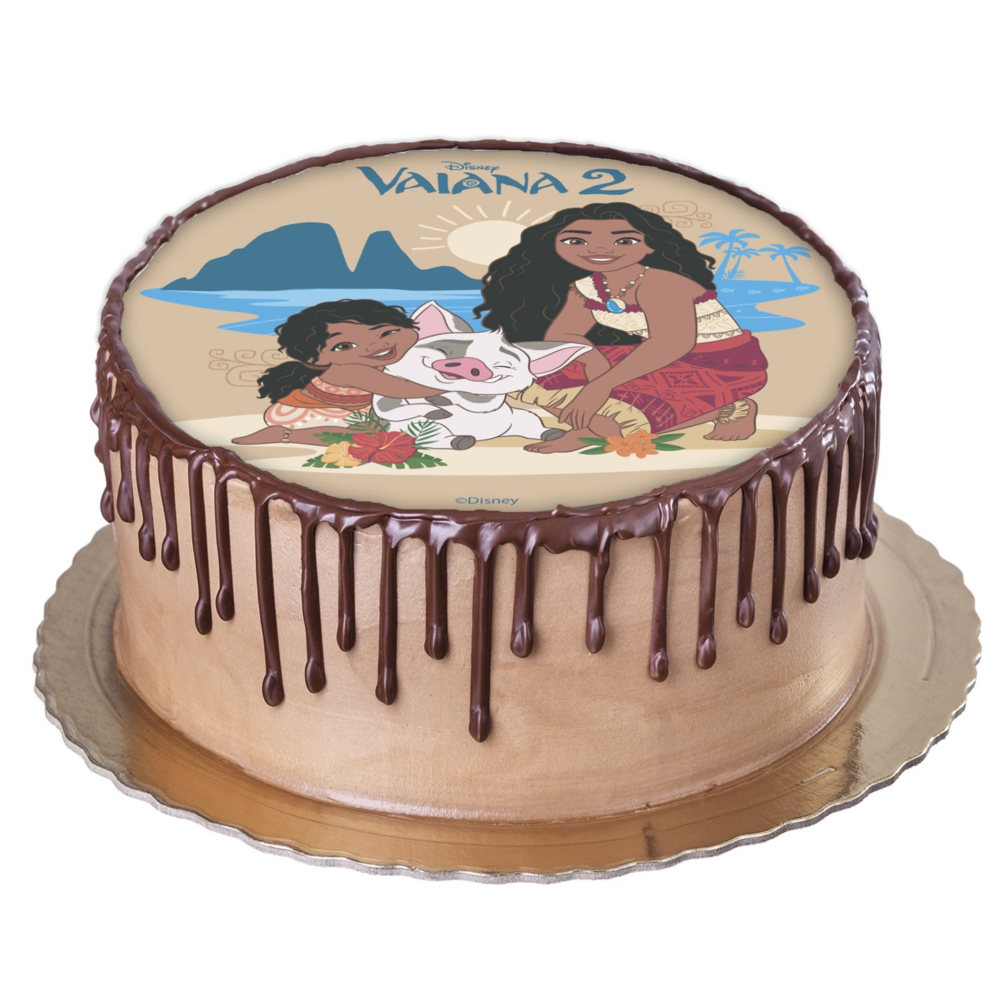 DISCO OBLEA TARTA VAIANA2 20CM