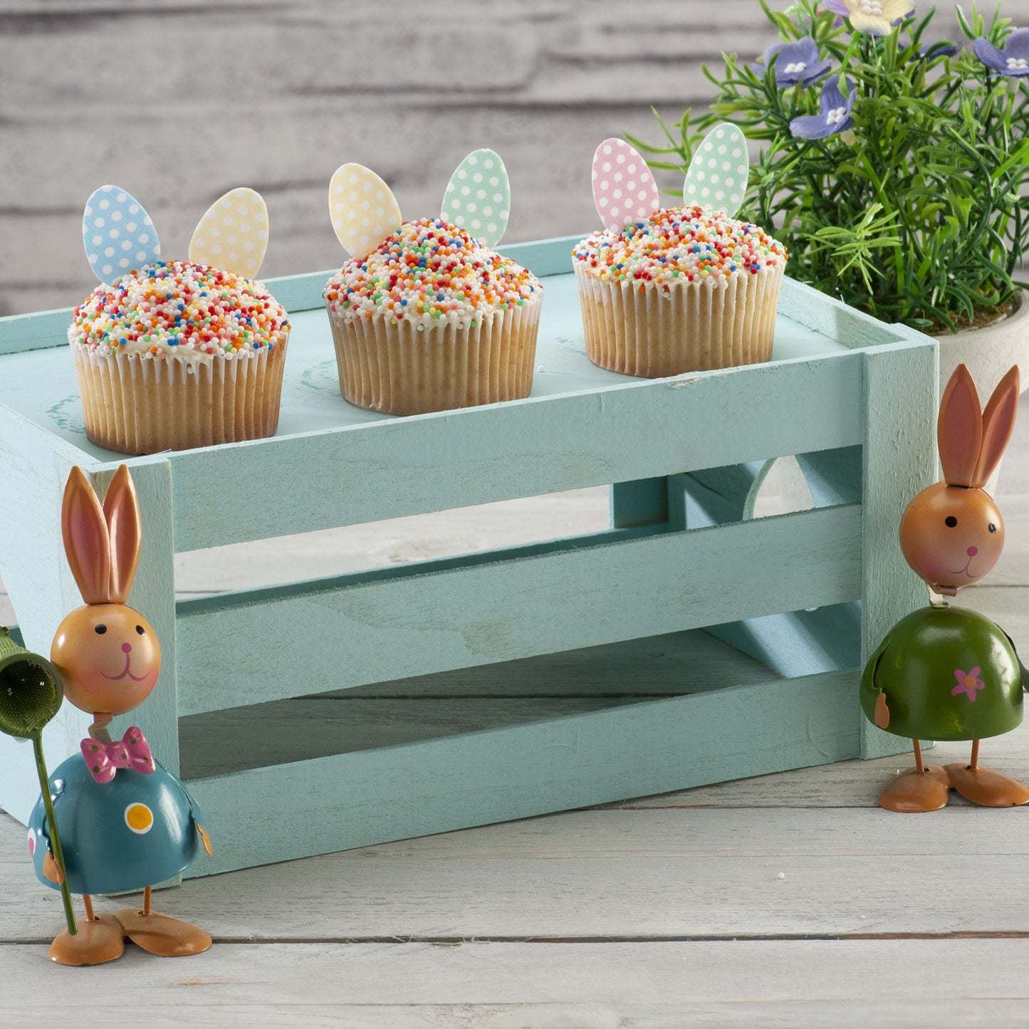 DECORATION EN AZYME POUR GÂTEAUX ASSORTIMENT PÂQUES 3,5CM