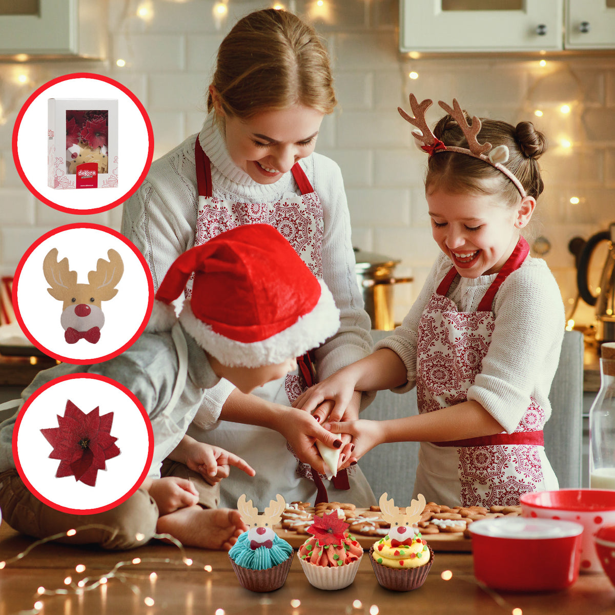DÉCORATION AZYME NOËL ASSORTIMENT 5-6CM