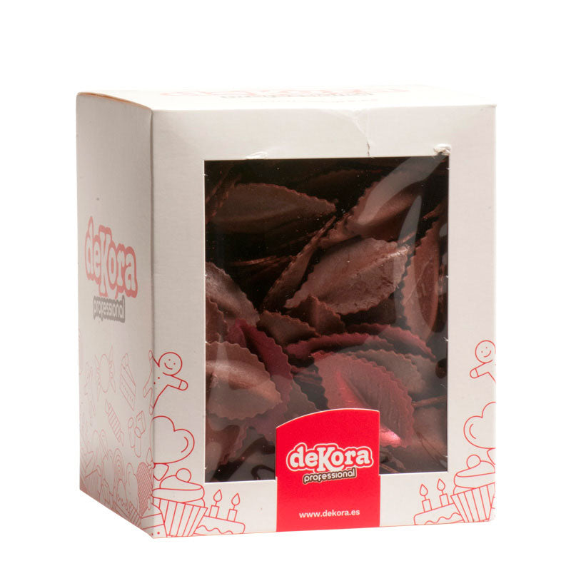 400 METALIZED RED WAFER LEAVES 4,2 CM