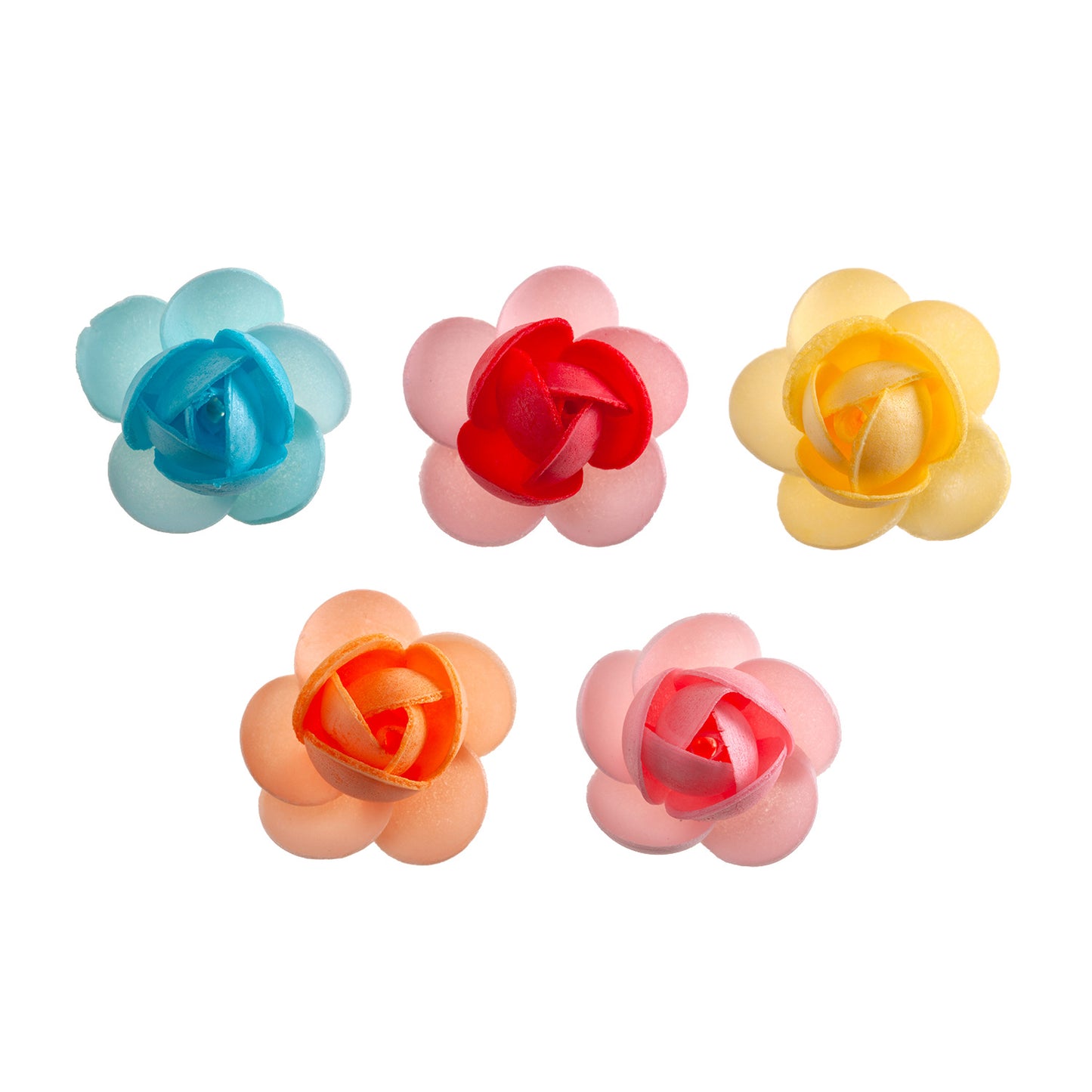 MINI FLEURS EN AZYME BICOLORE Ø 3CM