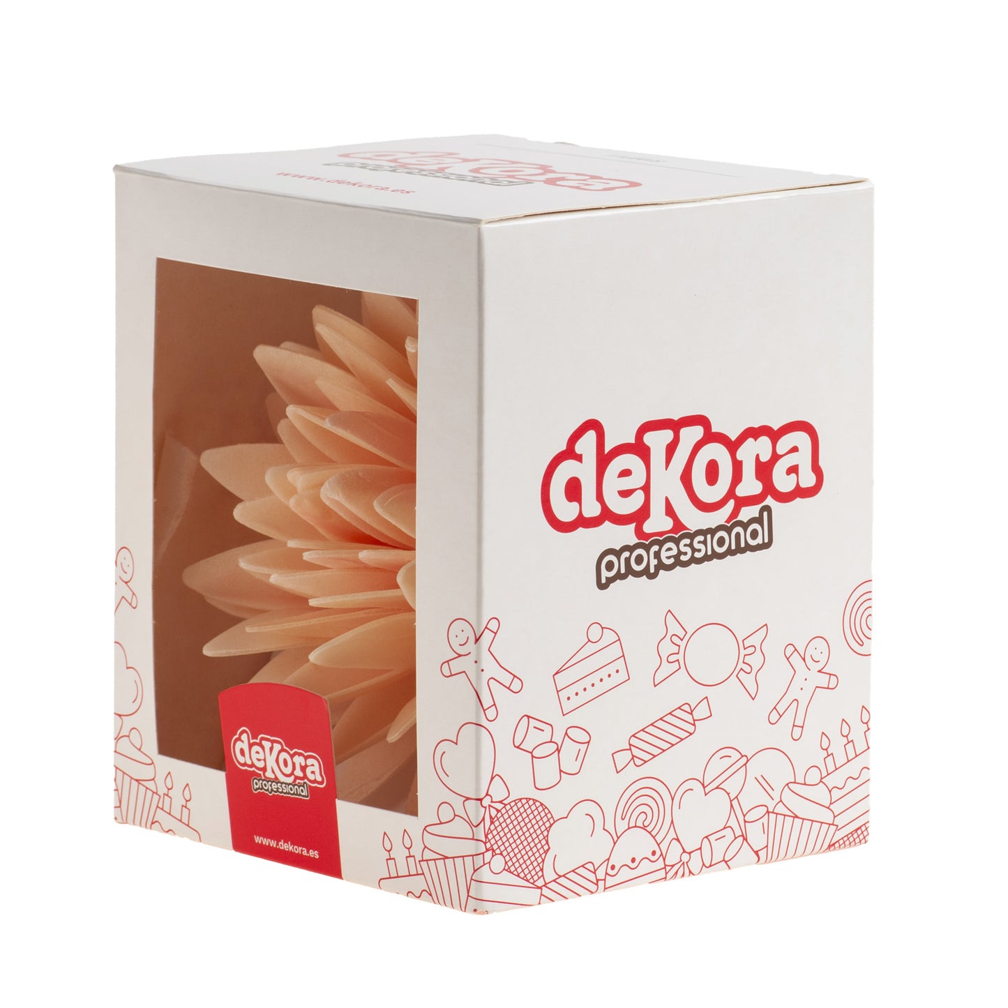 FLEUR D'AUTOMNE EN AZYME GÉANTE COULEUR PASTEL Ø 12.5CM