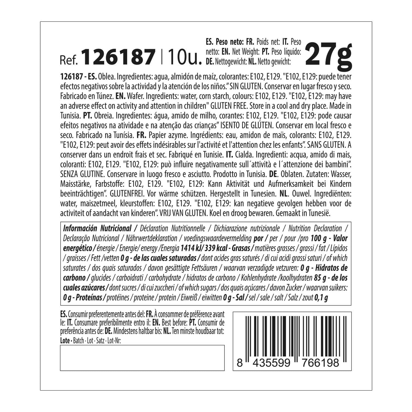 WHITE WAFER FLOWERS XCM