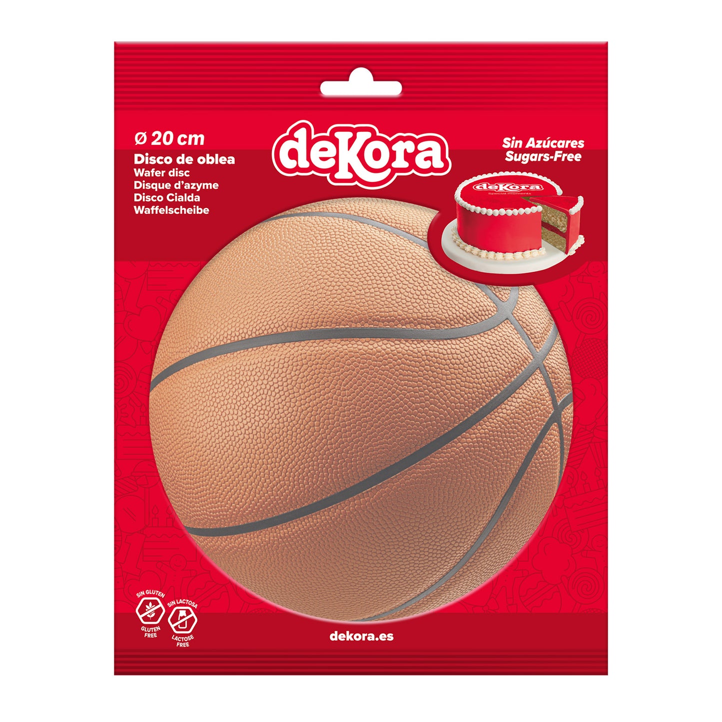 DISCO IN CIALDA DA BASKET 20CM