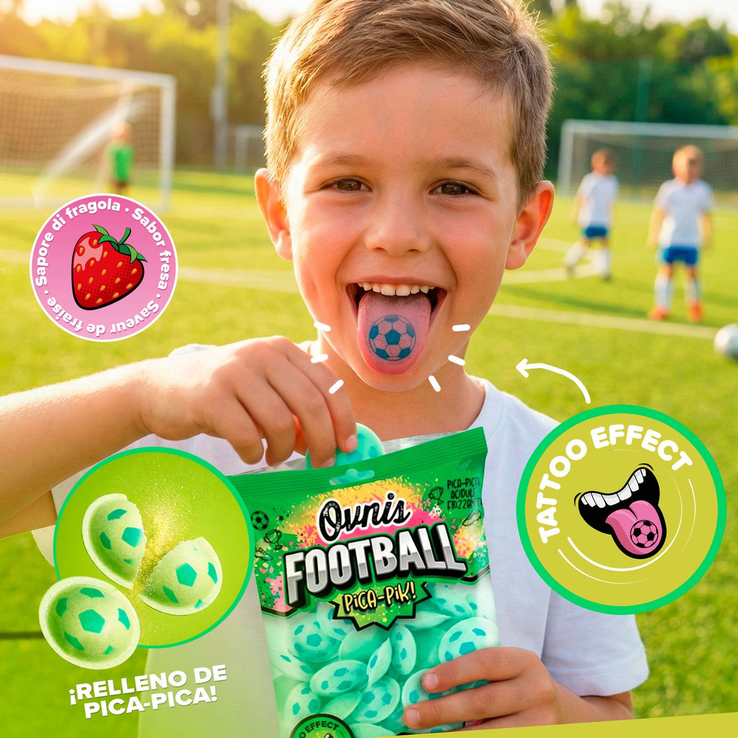 OVNI FARCIS DE PICA PICA FUTBOL TATTOO 39GR