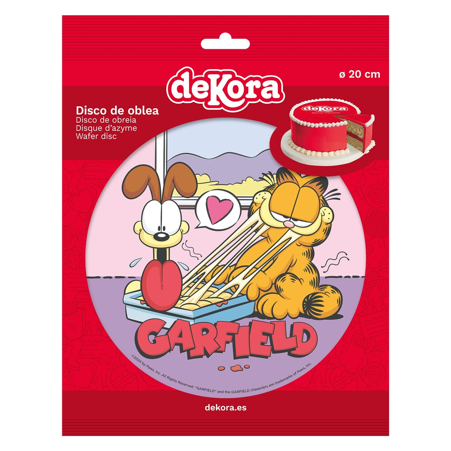 DISCO WAFER BOLO GARFIELD 20CM