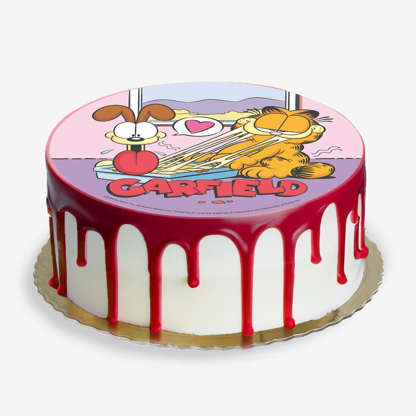 GARFIELD CAKE WAFER DISC 20CM