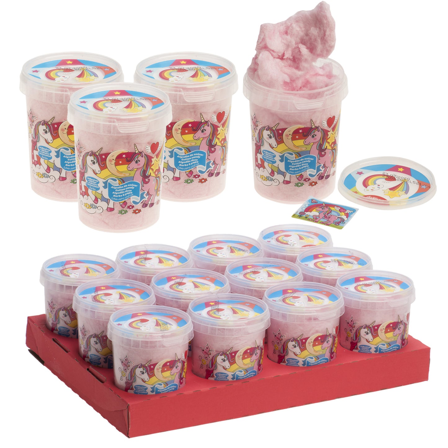 UNICORN CANDY FLOSS WITH STICKER 30 GR