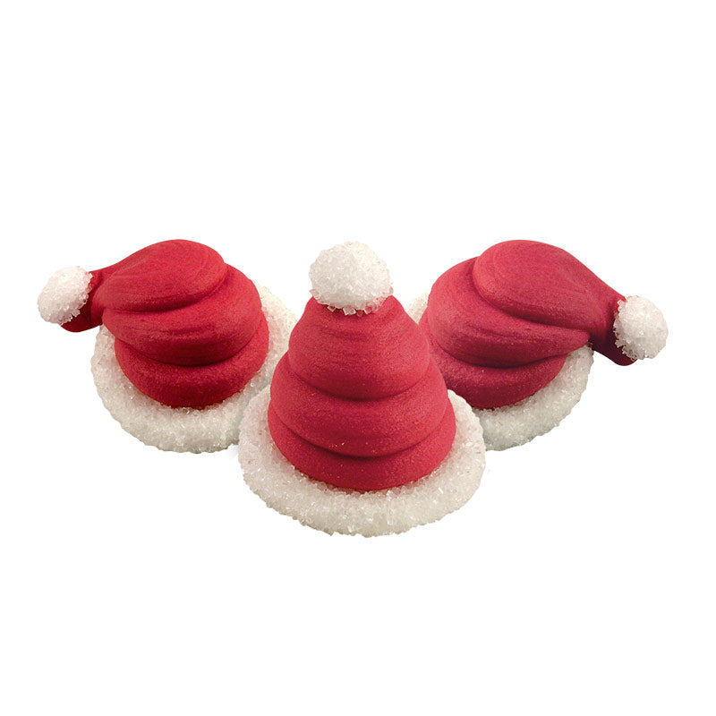 DECORAÇÃO AÇÚCAR 3D PAPAI NOEL GORRO 3 CM
