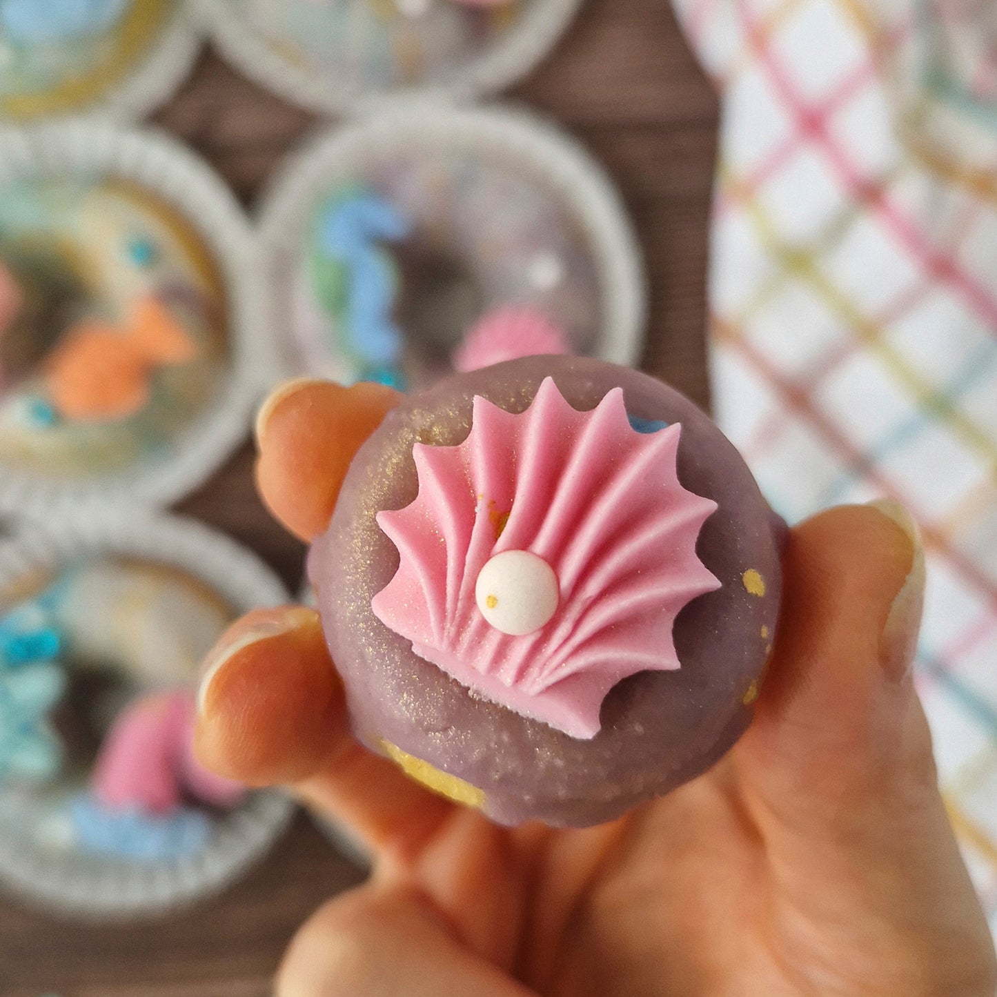 SUGAR CAKE DECORATION 2D "MERMAIDS" 4,5 CM