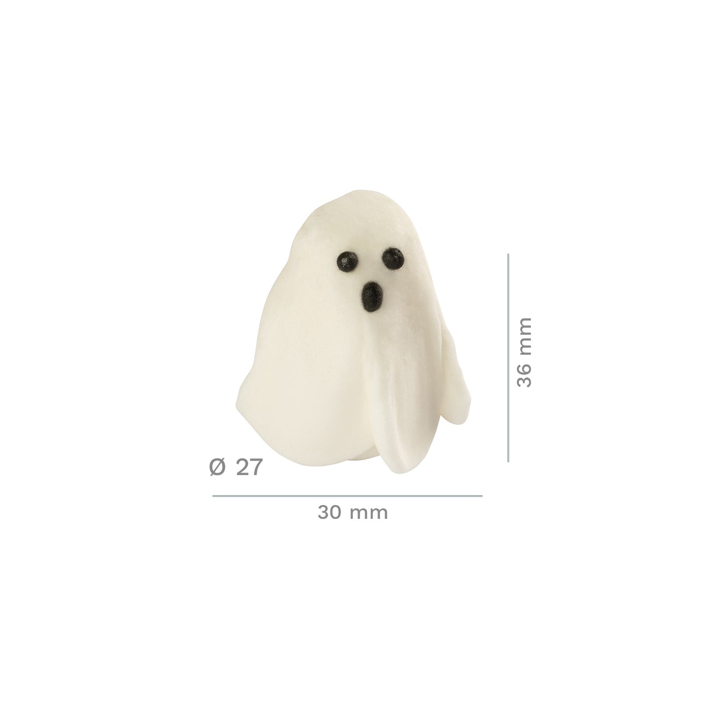 HALLOWEEN SUGAR CAKE DECORATION 4 DESIGNS 31X36MM