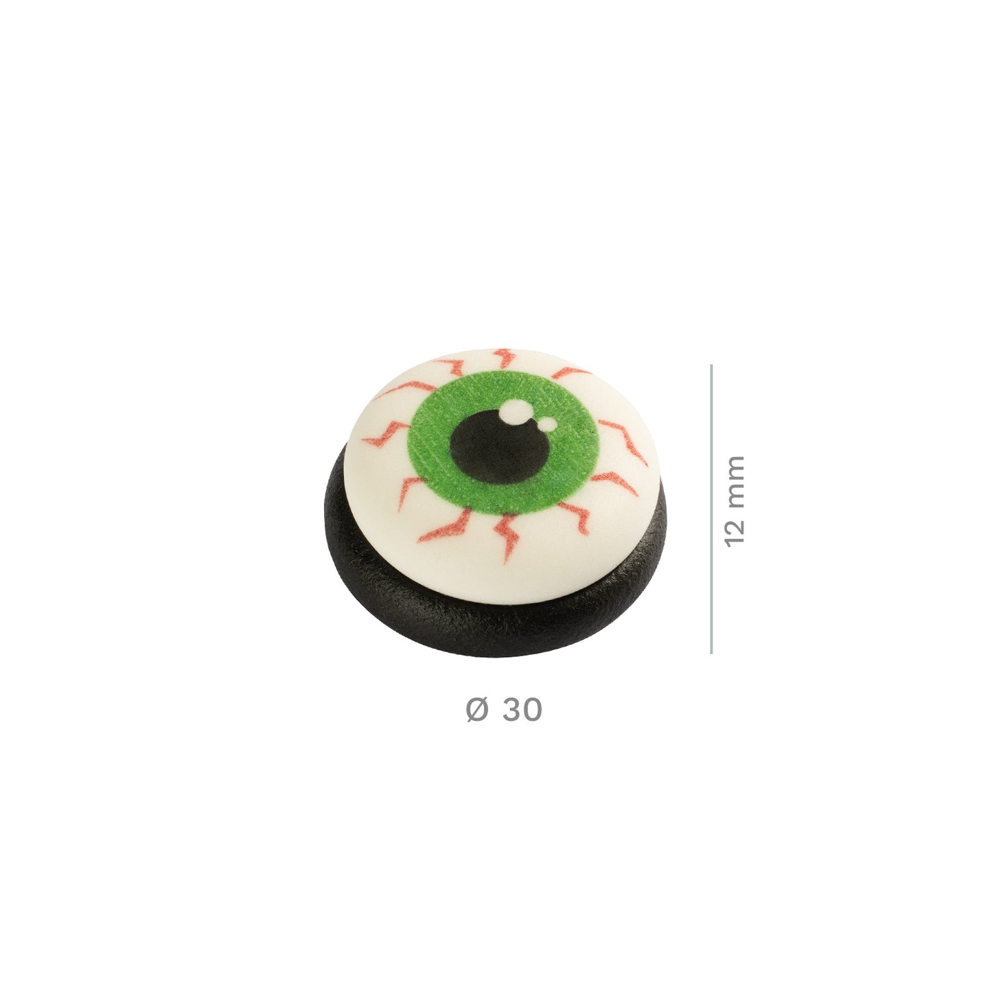 HALLOWEEN SUGAR CAKE DECORATION 4 DESIGNS 31X36MM