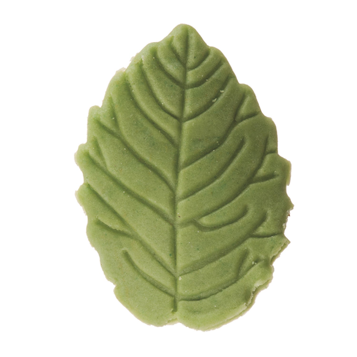 DECORAZIONE PASTA DI ZUCCHERO FOGLIA VERDE OLIVA 3,7CM