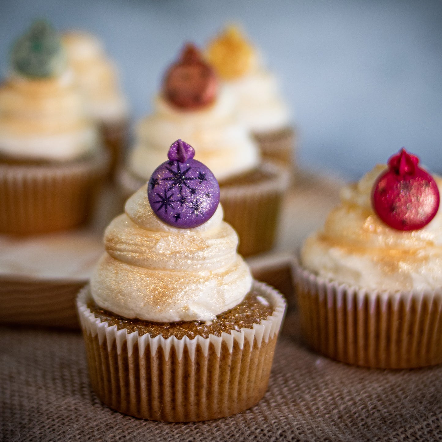 DÉCORATION EN SUCRE BOULES DE NOEL Ø 22 MM