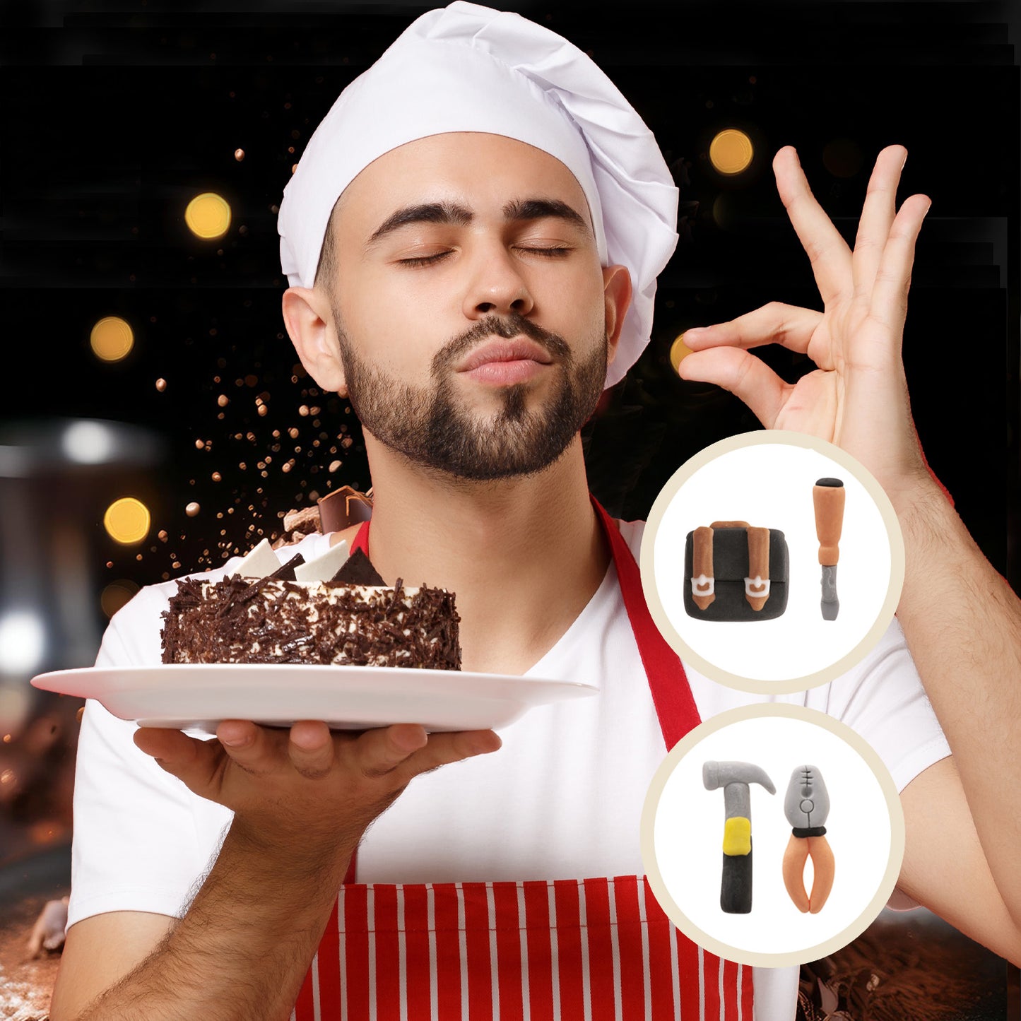 OUTILS DE DÉCORATION DU SUCRE 2D 4 MODÈLES