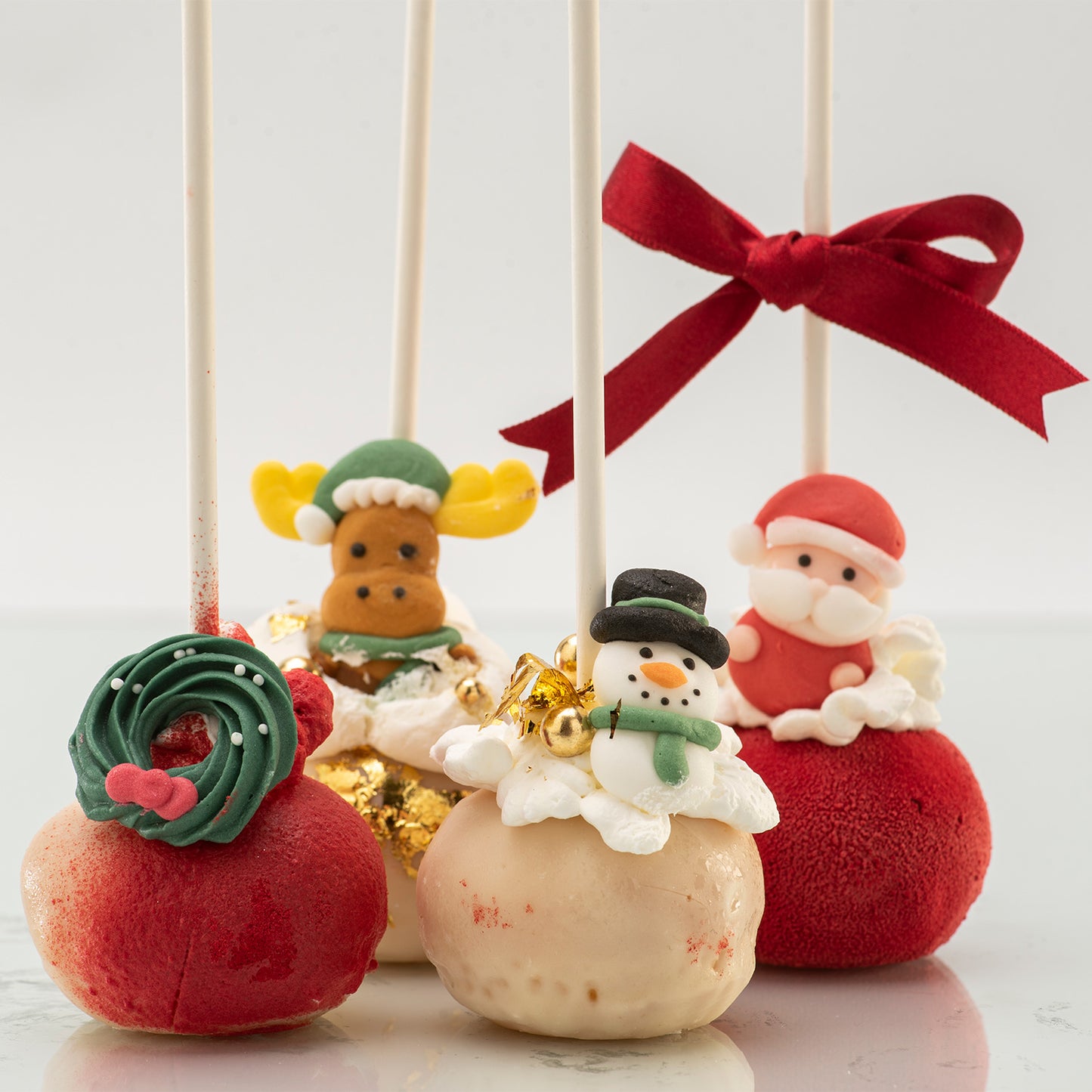 DECORAZIONE DI ZUCCHERO 2D DI NATALE 3 DISEGNI