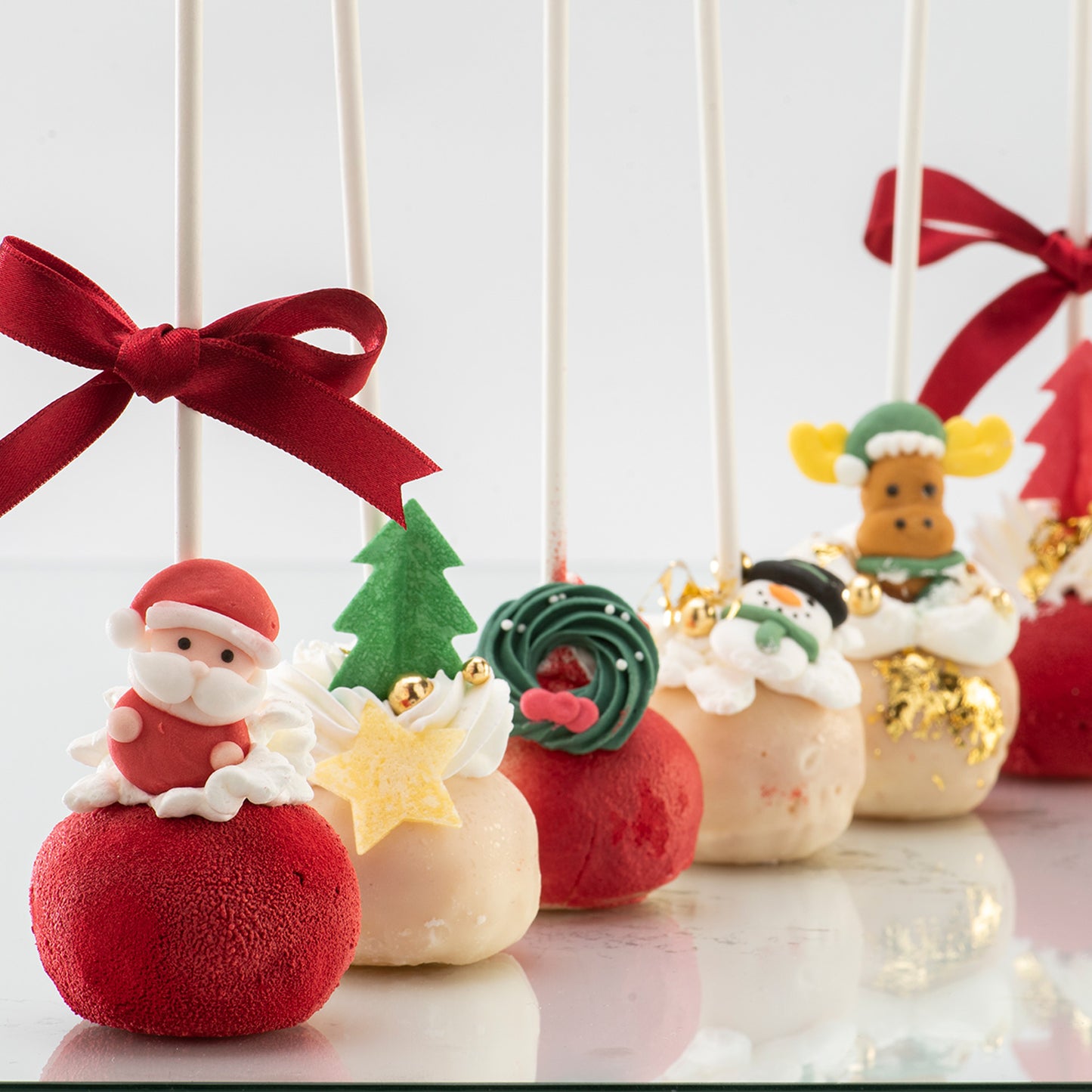 DECORAZIONE DI ZUCCHERO 2D DI NATALE 3 DISEGNI