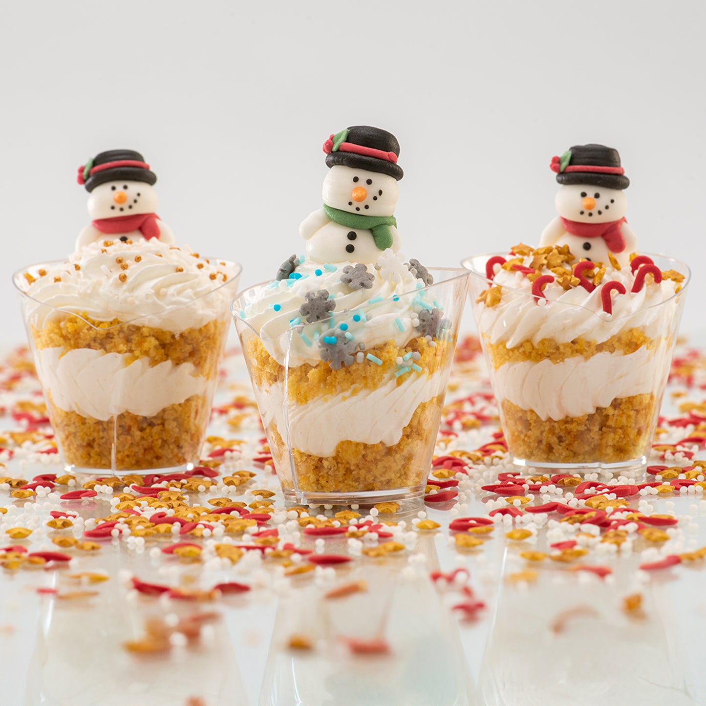 DECORATION SUCRE 3D SNOWMEN