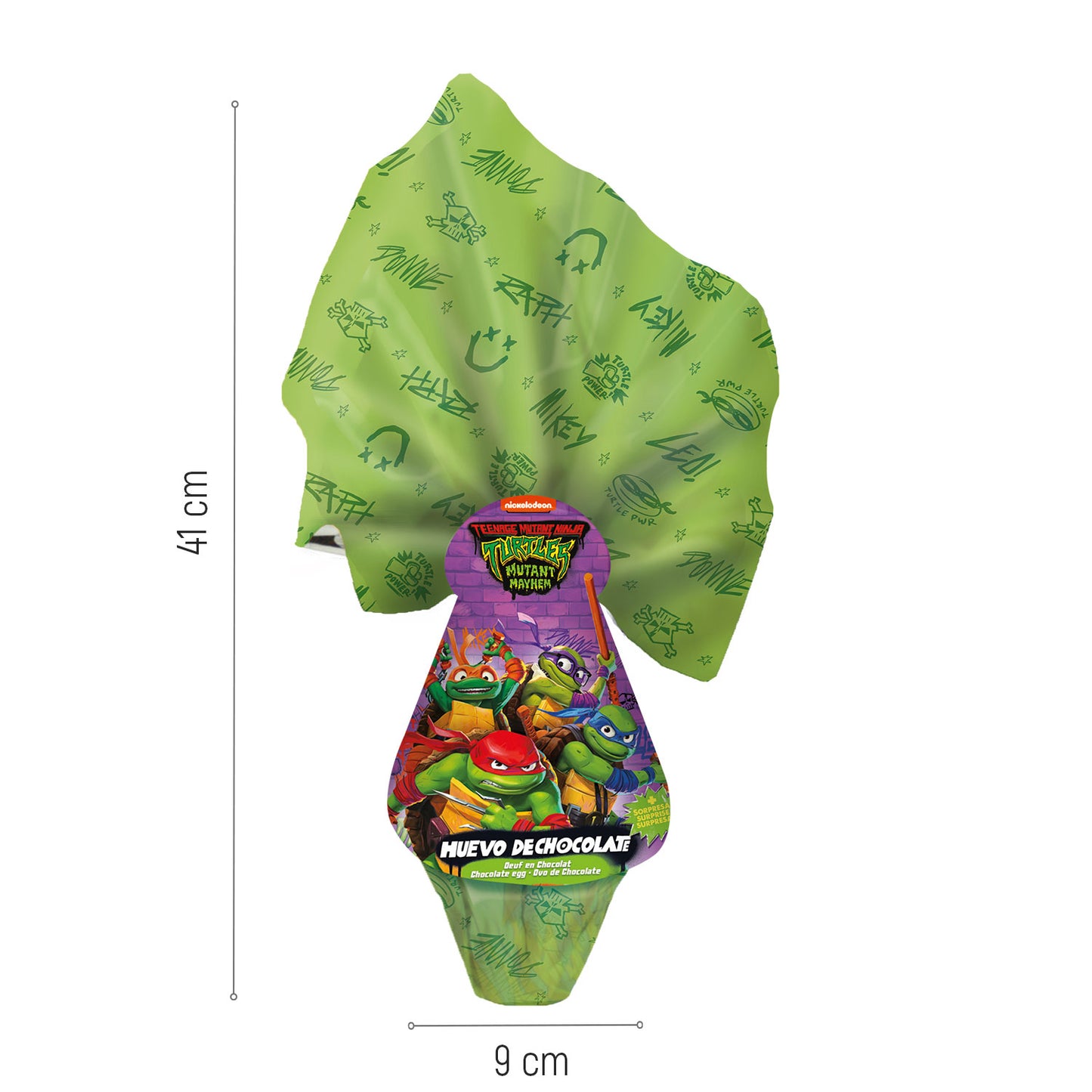 UOVO DI PASQUA CON SORPRESE NINJA TURTTLE 120GR