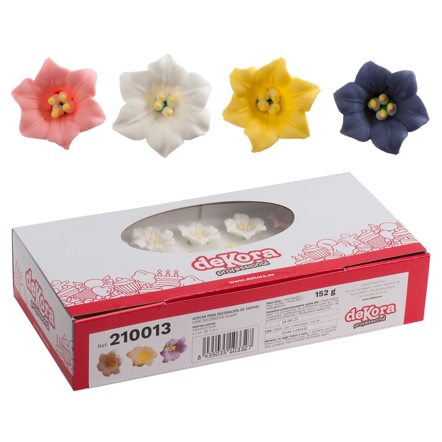 DECORAZIONE ZUCCHERO GIGLIO 4CM