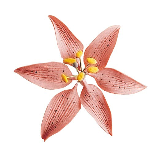 SUGAR DECORATION LILAC FLOWERS ASSORTMENT 8X8CM