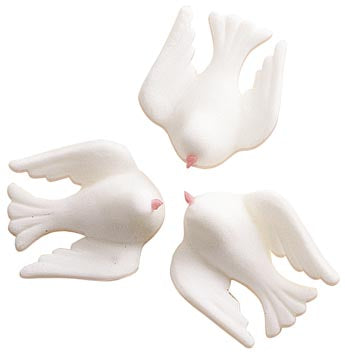 SUGAR DECORATION DOVE ICING 3,5CM