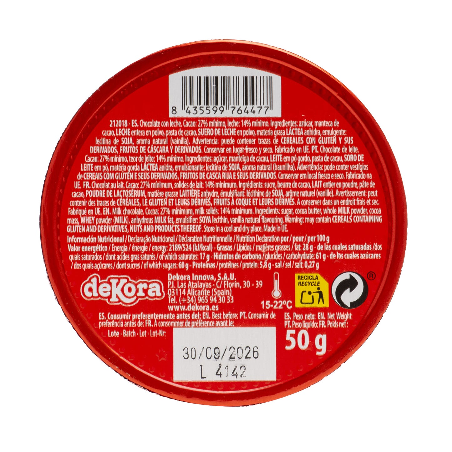 PIÈCES DE NOËL EN CHOCOLAT DE LA PATROUILLE DES PATTES 50GR