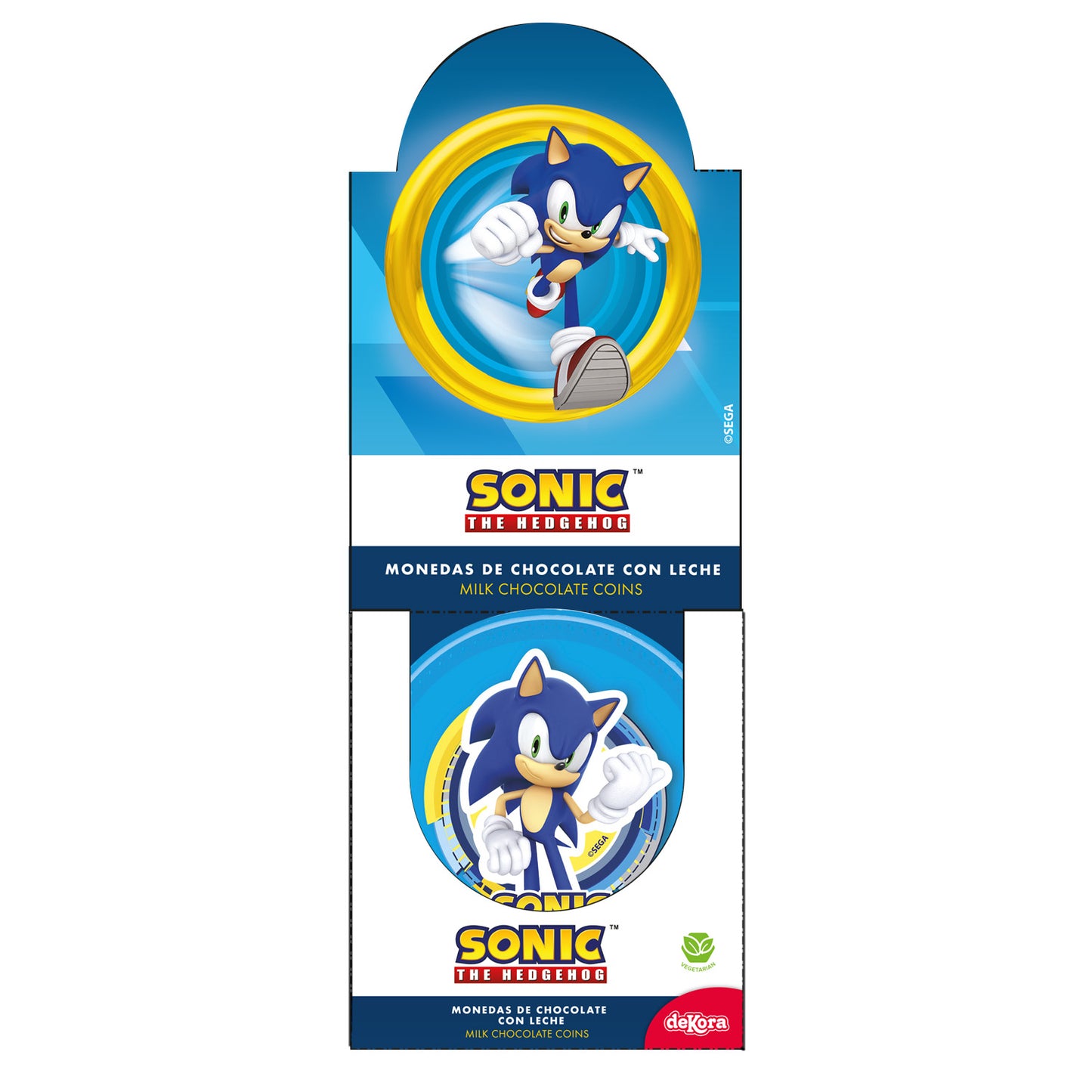 PIÈCES DE MONNAIE EN CHOCOLAT SONIC 26GR