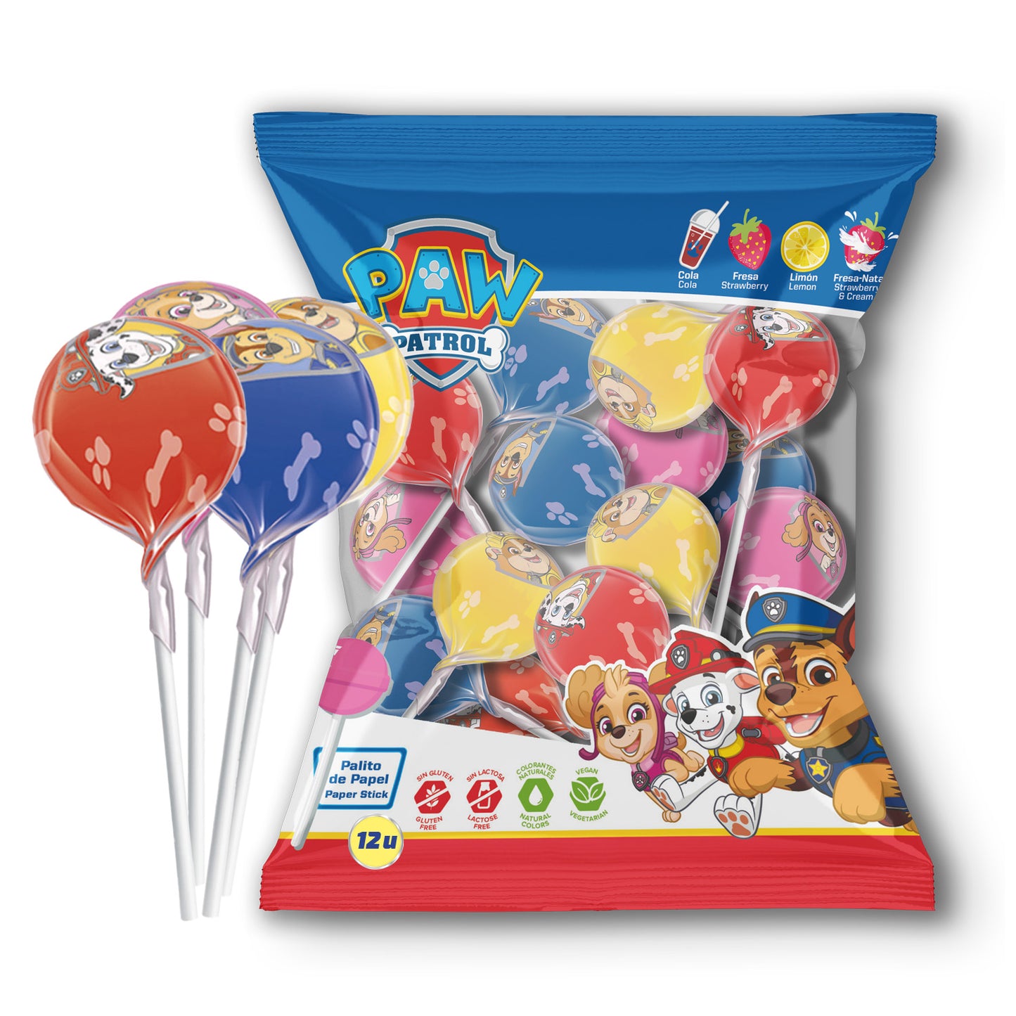 SUCETTES PAW PATROL 12GR