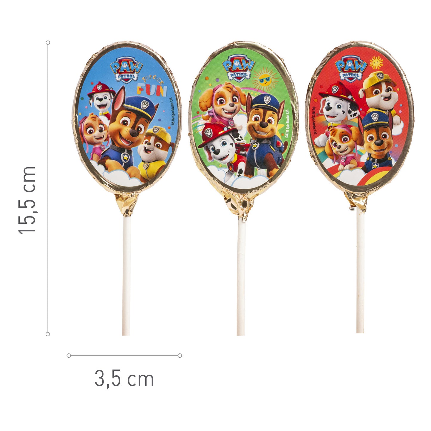 SUCETTES CHOCOLAT PAW PATROL 30GR