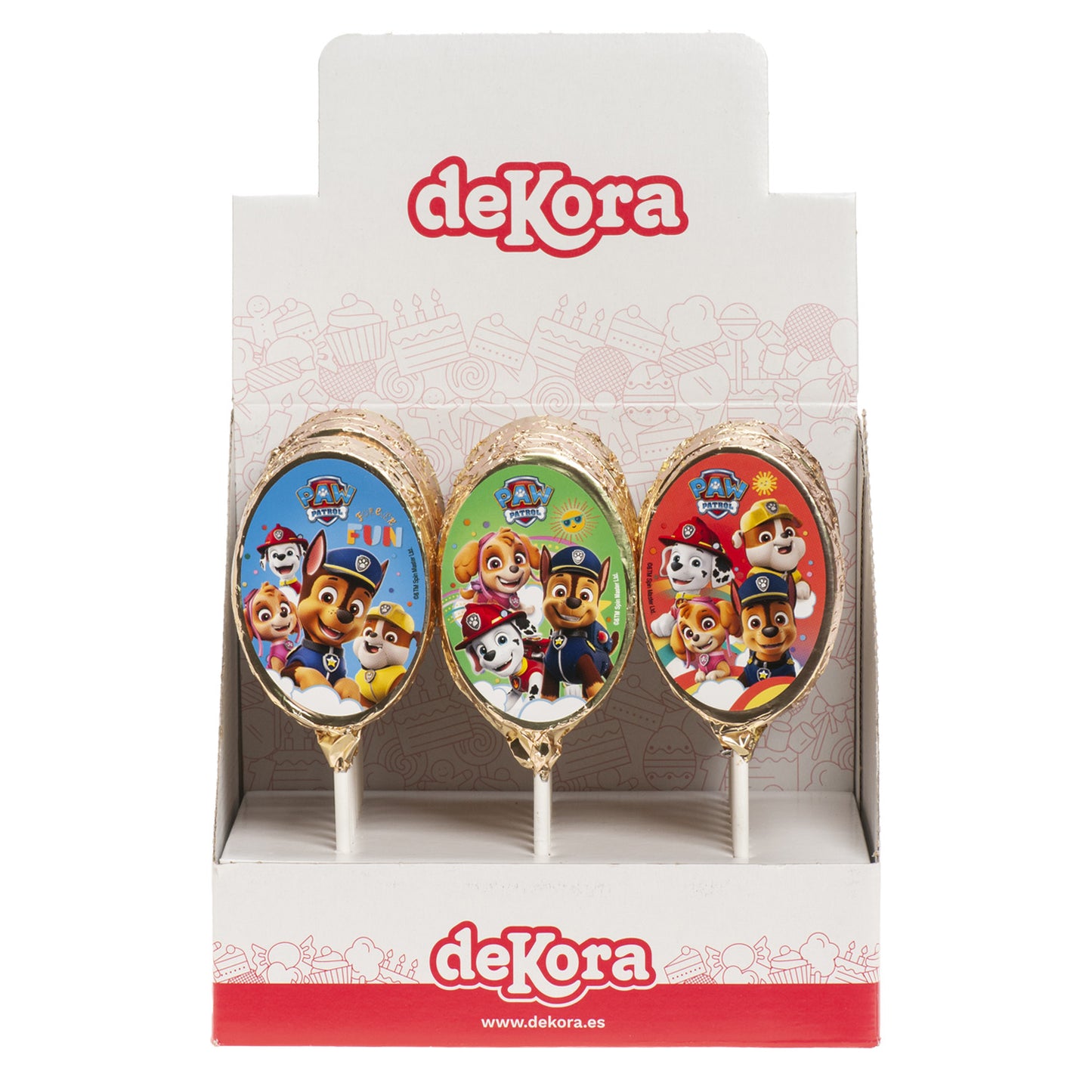SUCETTES CHOCOLAT PAW PATROL 30GR