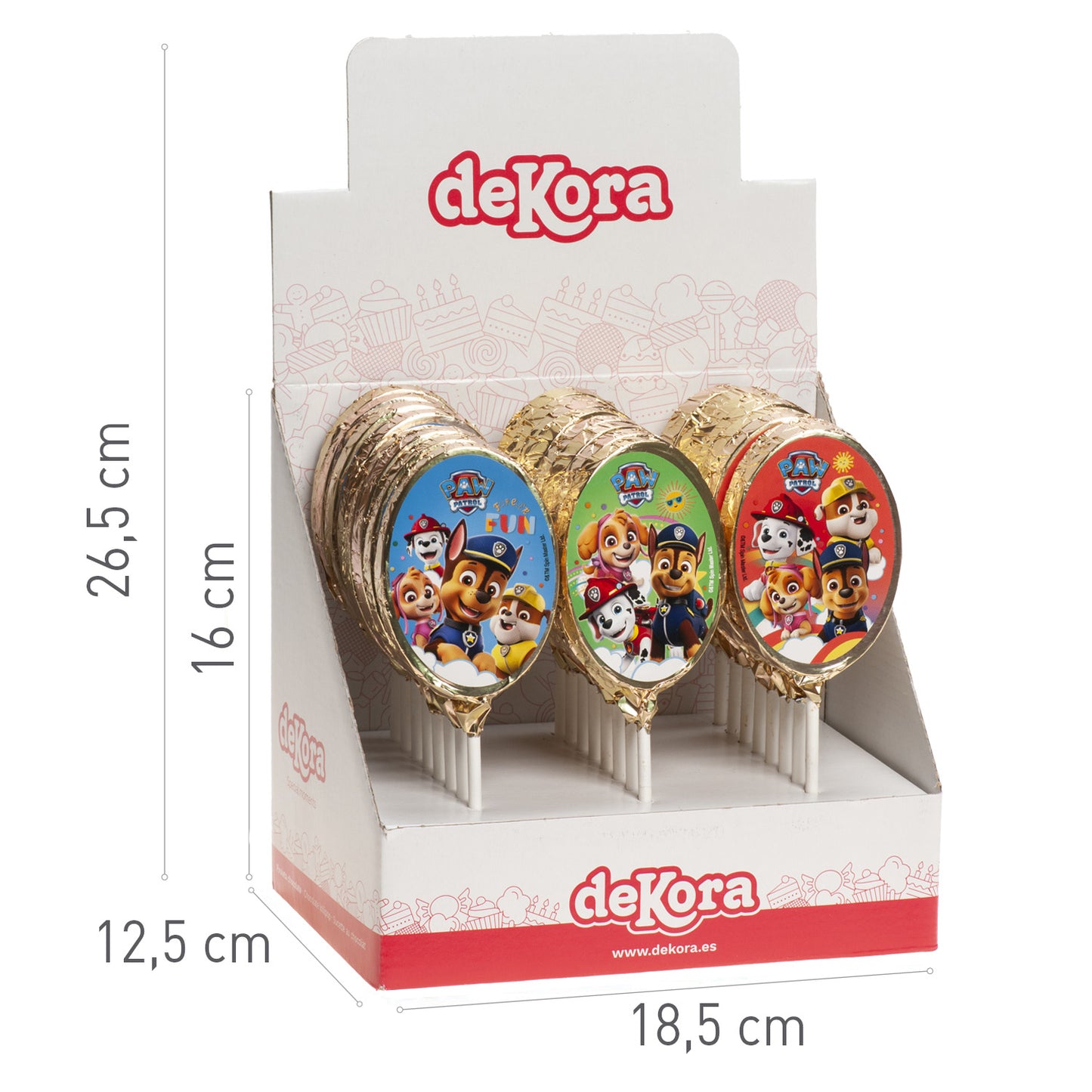 SUCETTES CHOCOLAT PAW PATROL 30GR