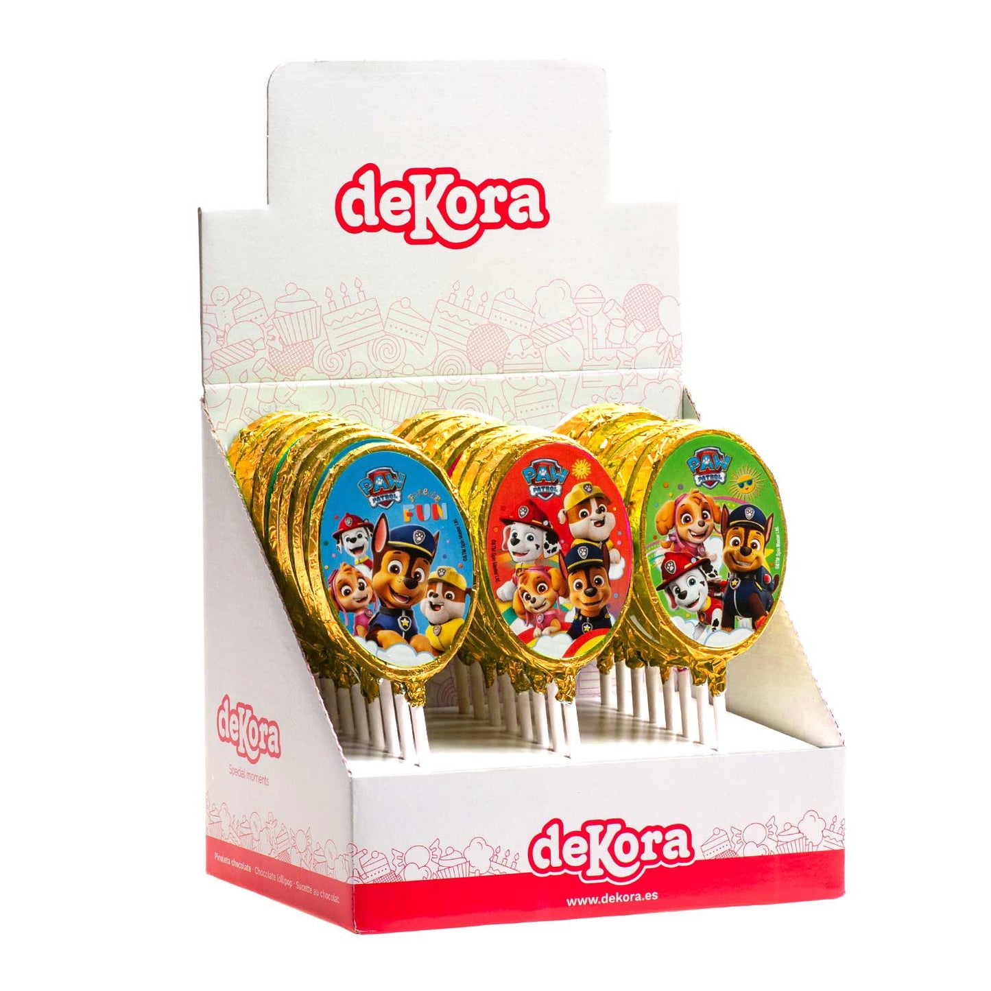 SUCETTES CHOCOLAT PAW PATROL 30GR