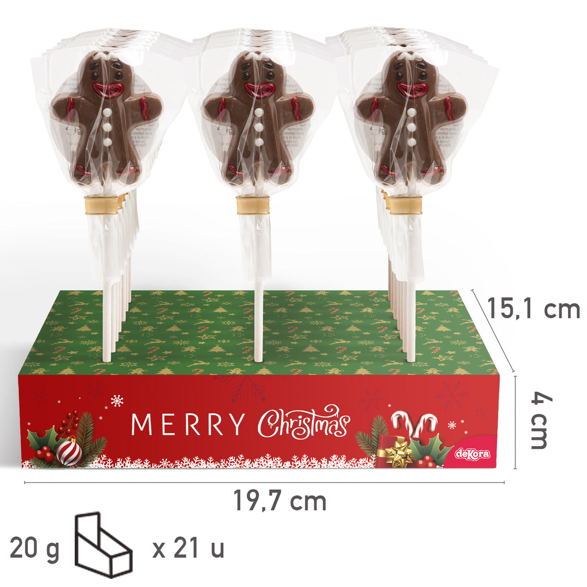 SUCETTES AU CHOCOLATE AU LAIT GINGERBREAD 20GR