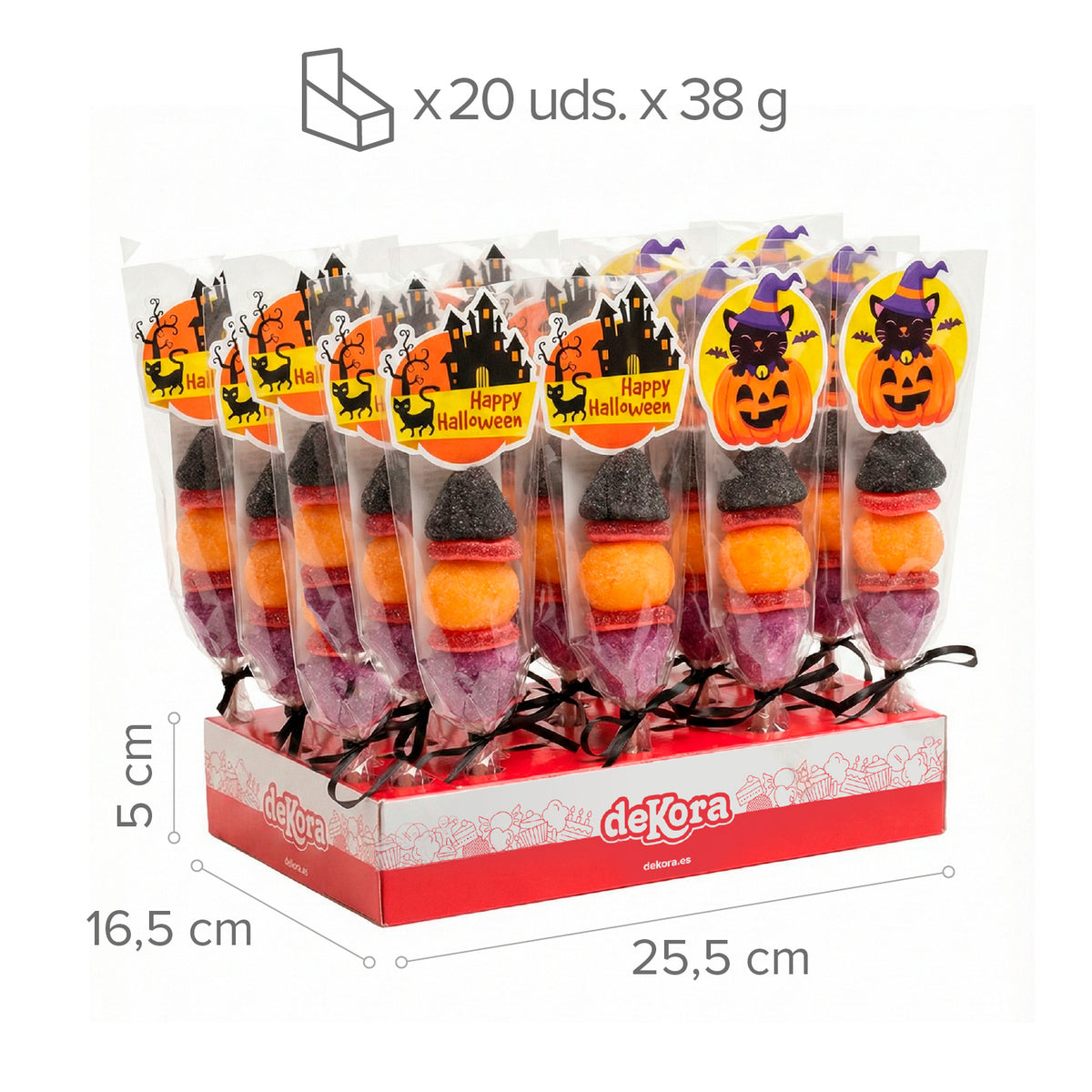 BROCHETTE ASSORTIMENT HALLOWEEN MALLOW 38GR
