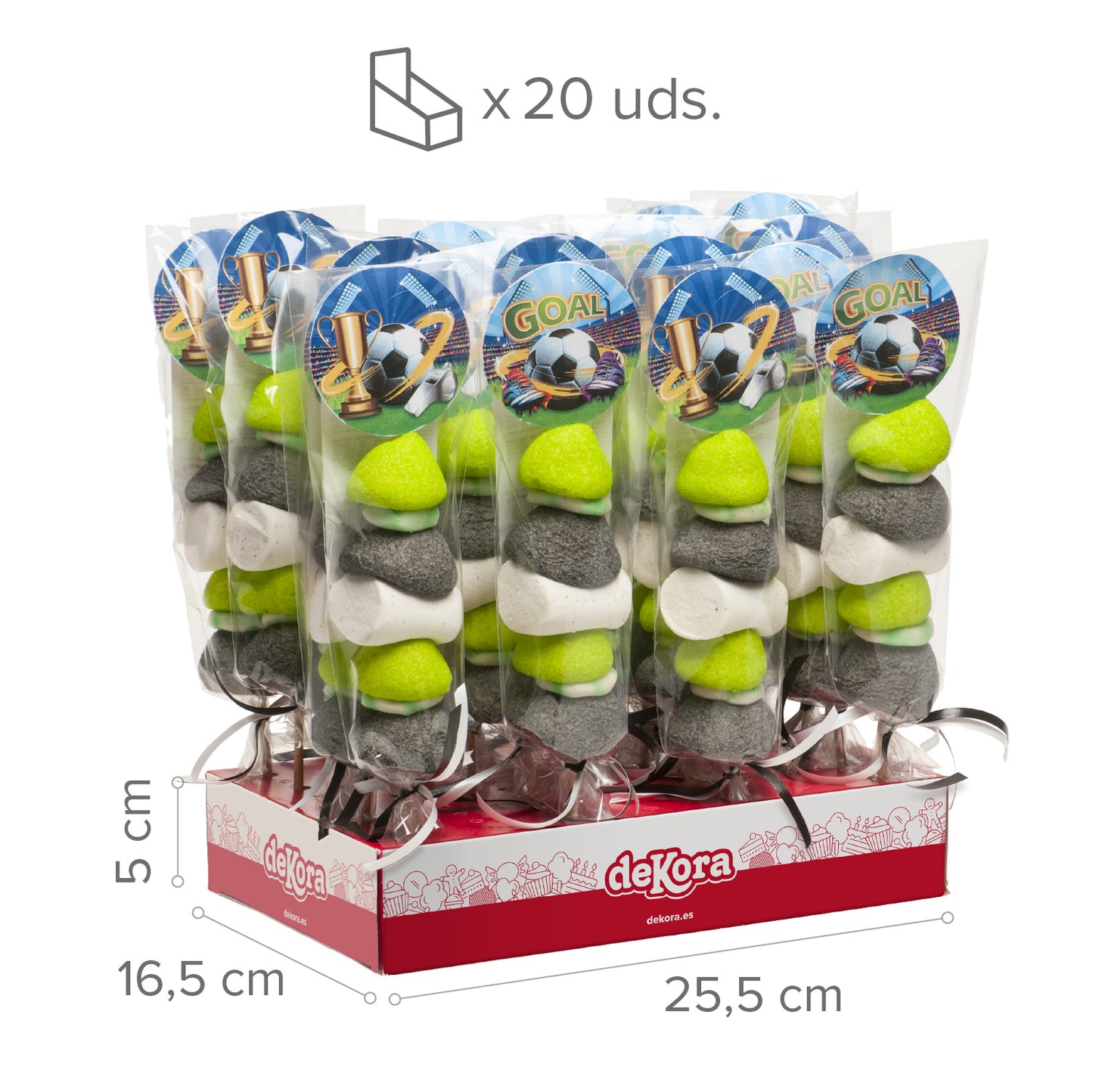 BROCHETA MALLOW FUTBOL 53GR