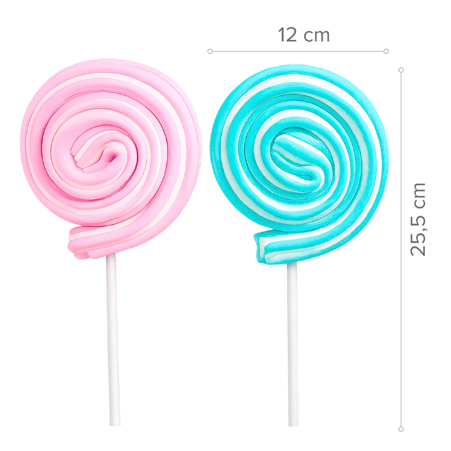 BLUE AND PINK MALLOW LOLLIPOP 75 GR
