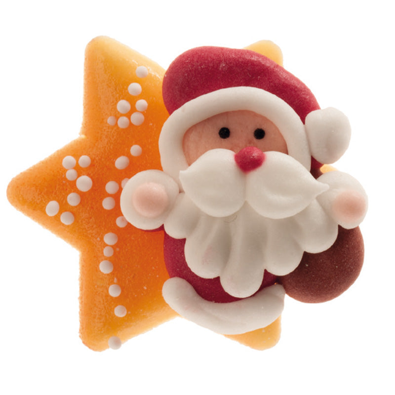 DECORATION PÂTE D"AMANDES PÈRE NOËL 45 x 45 MM