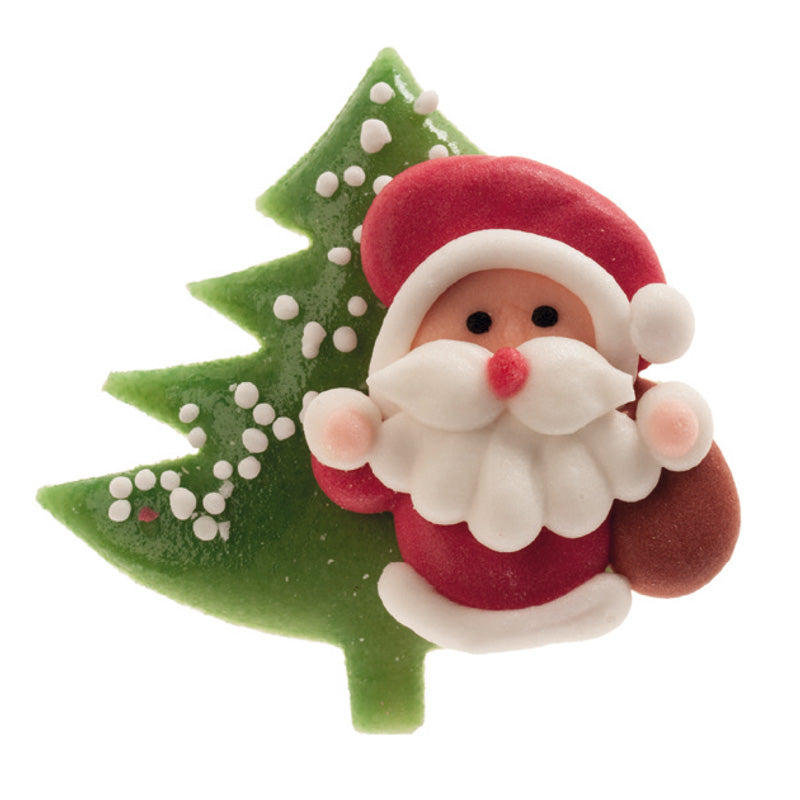 DECORATION PÂTE D"AMANDES PÈRE NOËL 45 x 45 MM
