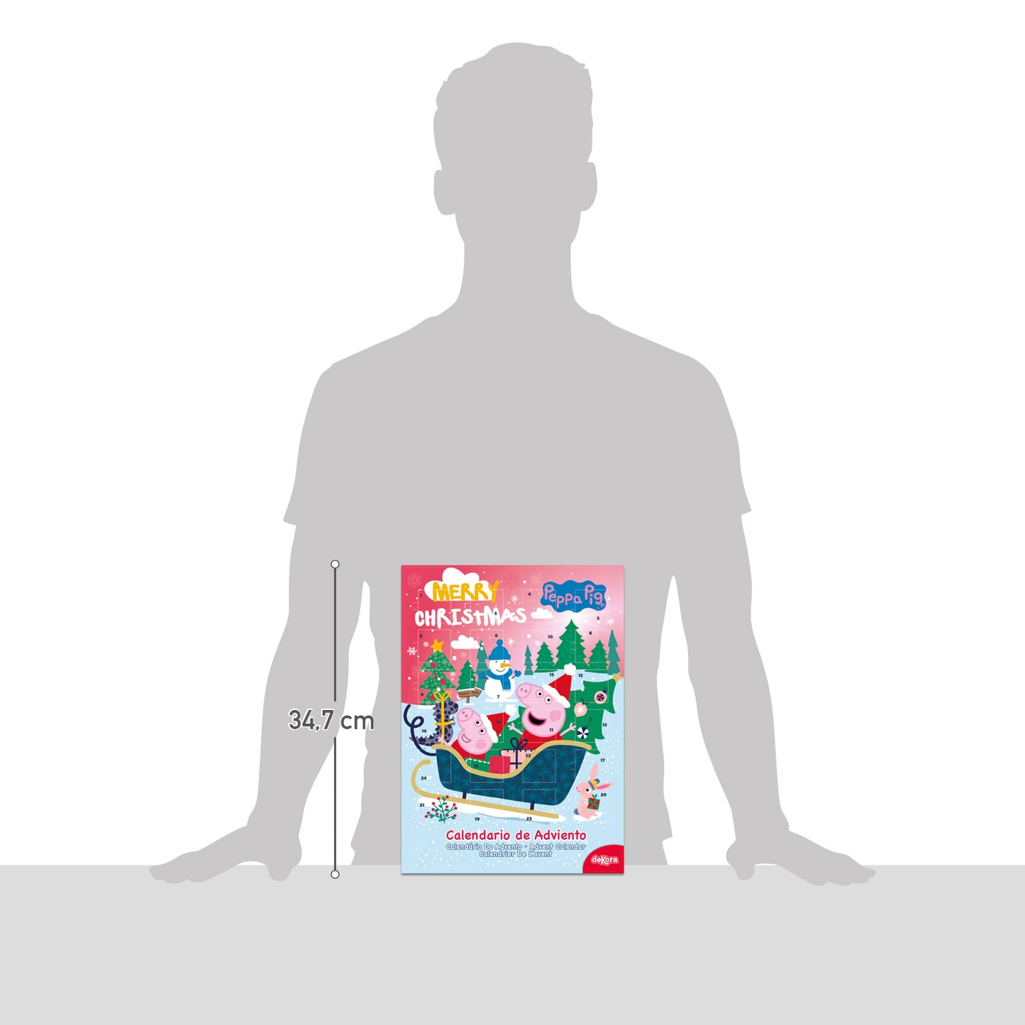 CALENDARIO DELL'AVVENTO PEPPA PIG CON CIOCCOLATINI 50GR