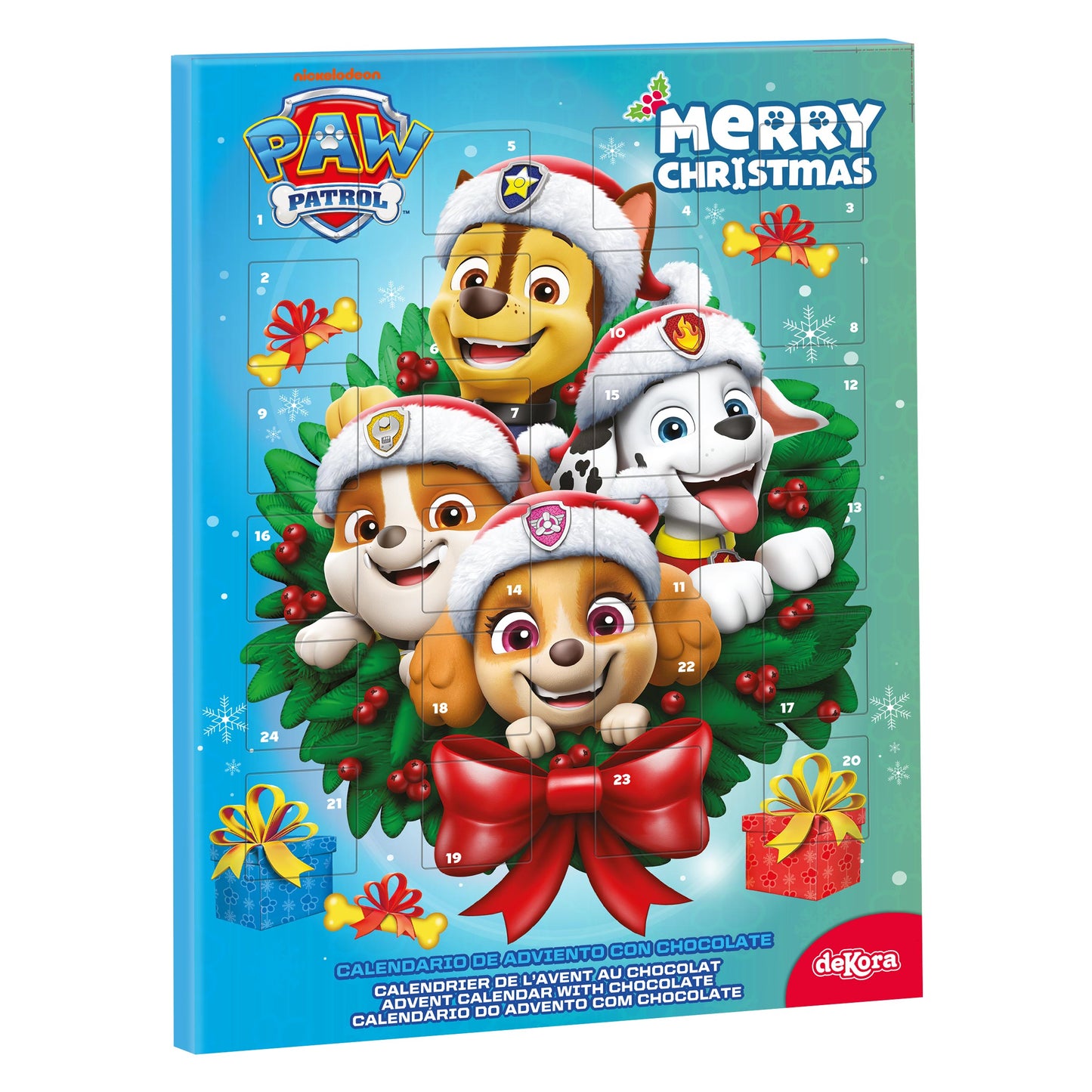PAW PATROL CALENDRIER DE L'AVENT COURONNE DE NOËL 50GR