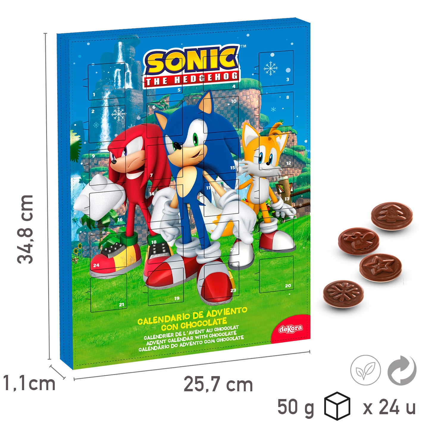 CALENDRIER DE L'AVENT SONIC 50GR