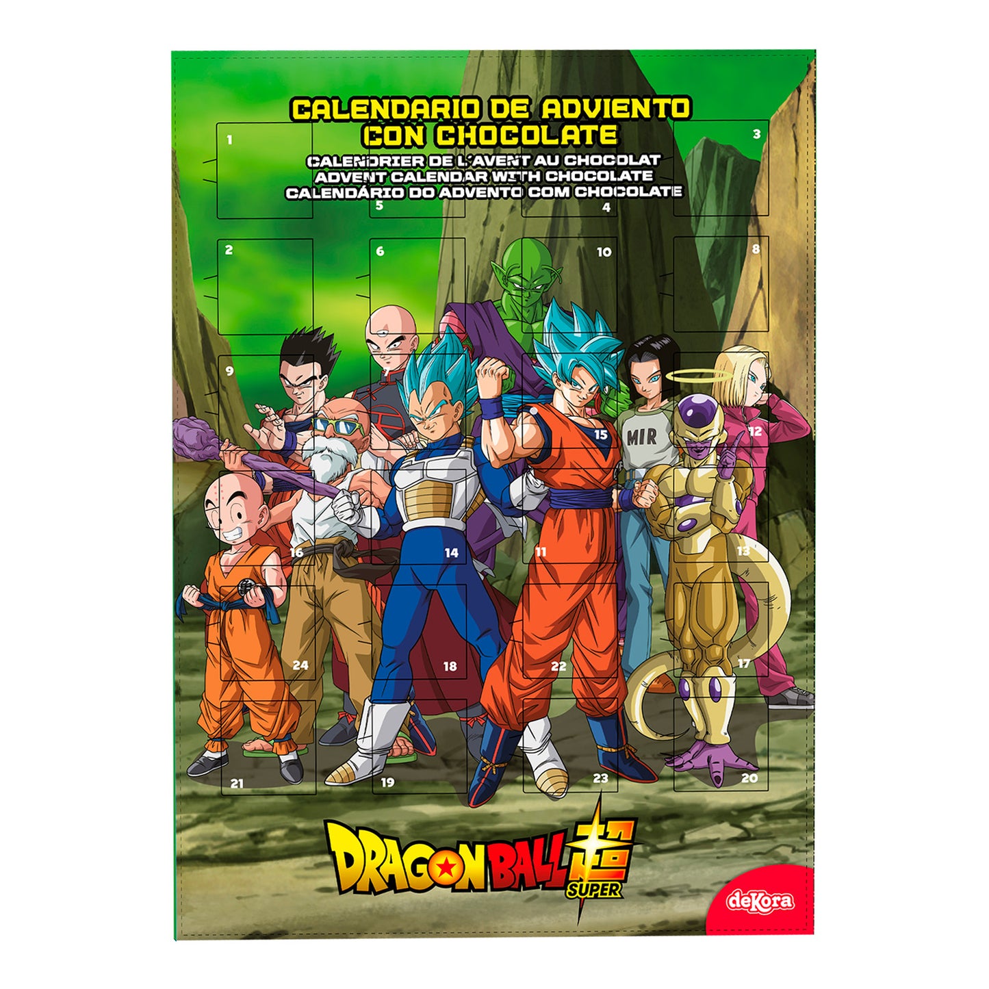 CALENDARIO CHOCOLATE DRAGON BALL 50GR