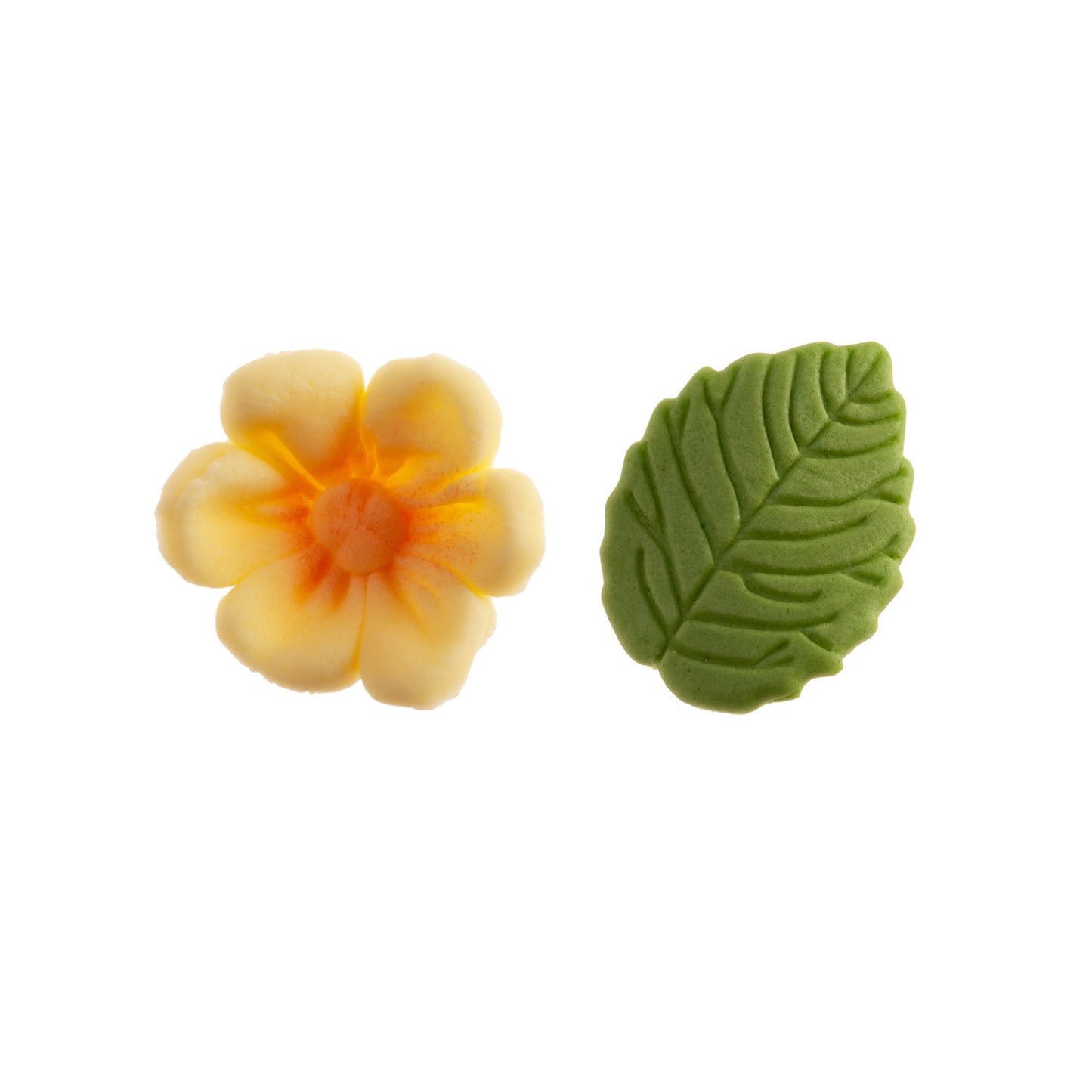 BLISTER SUCRE 8 FLEURS JAUNES ET 5 FEUILLES VERTES