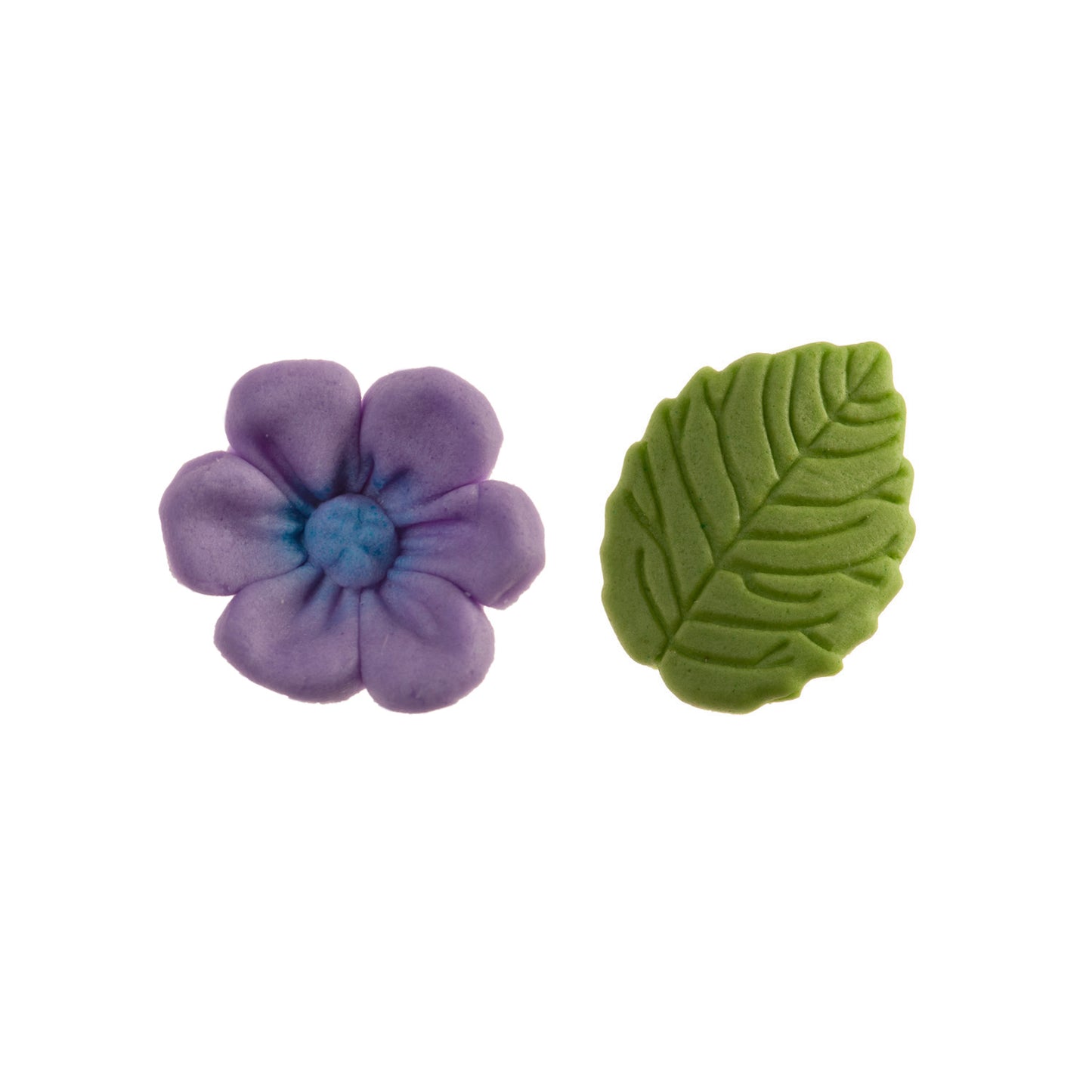 BLISTER SUCRE 8 FLEURS VIOLET ET 5 FEUILLES VERTES