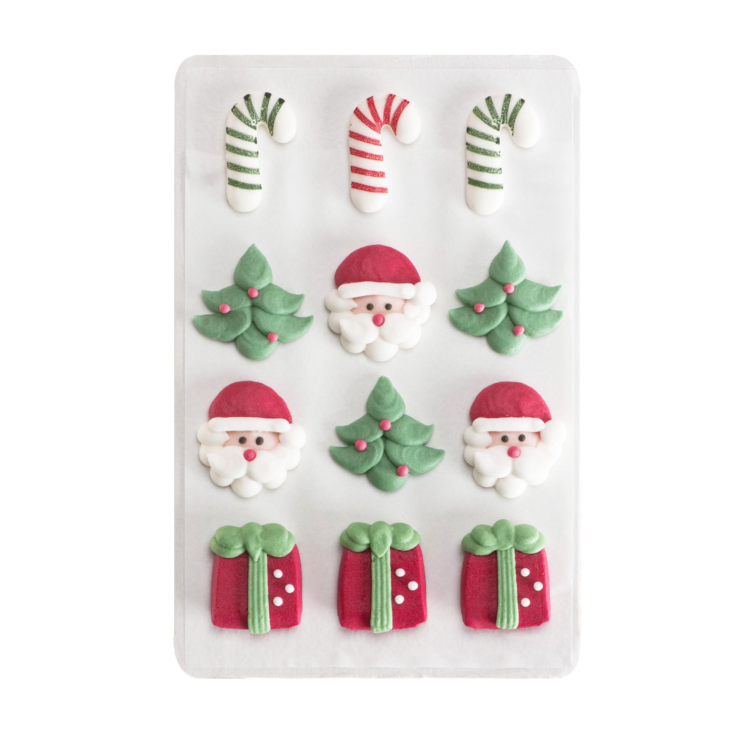 BLÍSTER DECORACIÓN AZÚCAR 2D NAVIDAD 12 FIGURAS