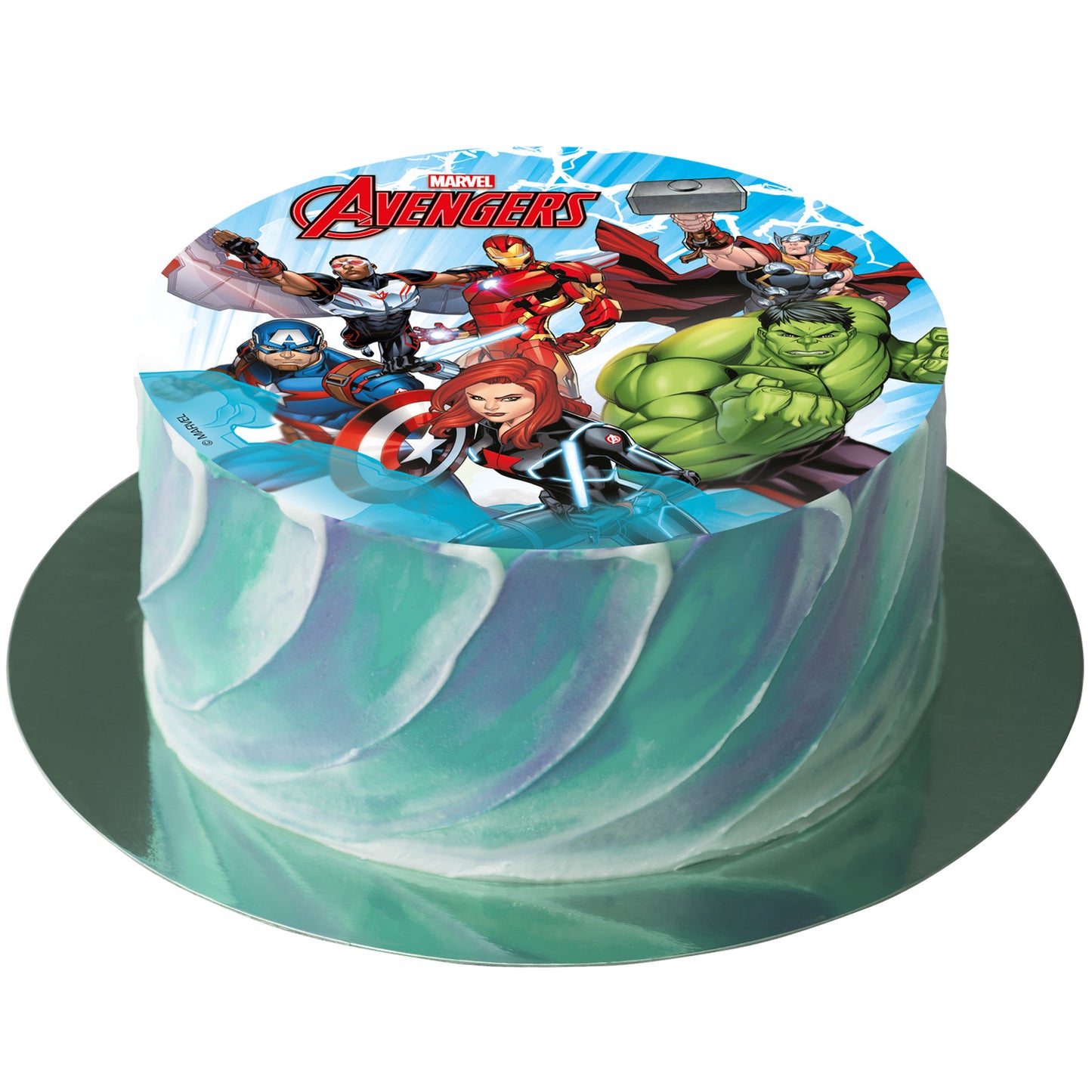 DISCO COMESTÍVEL DECORAR BOLOS AVENGERS ZERO 15,5CM
