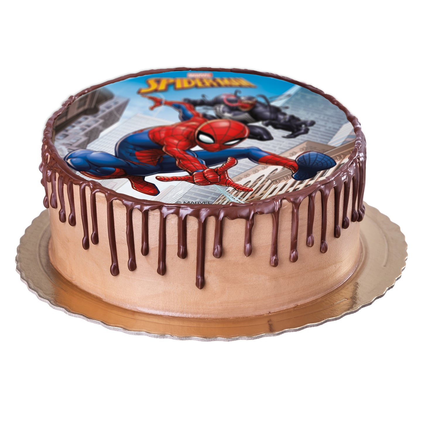 DISQUE COMESTIBLE DÉCO GÂTEAUX SPIDER-MAN ZERO 15,5CM
