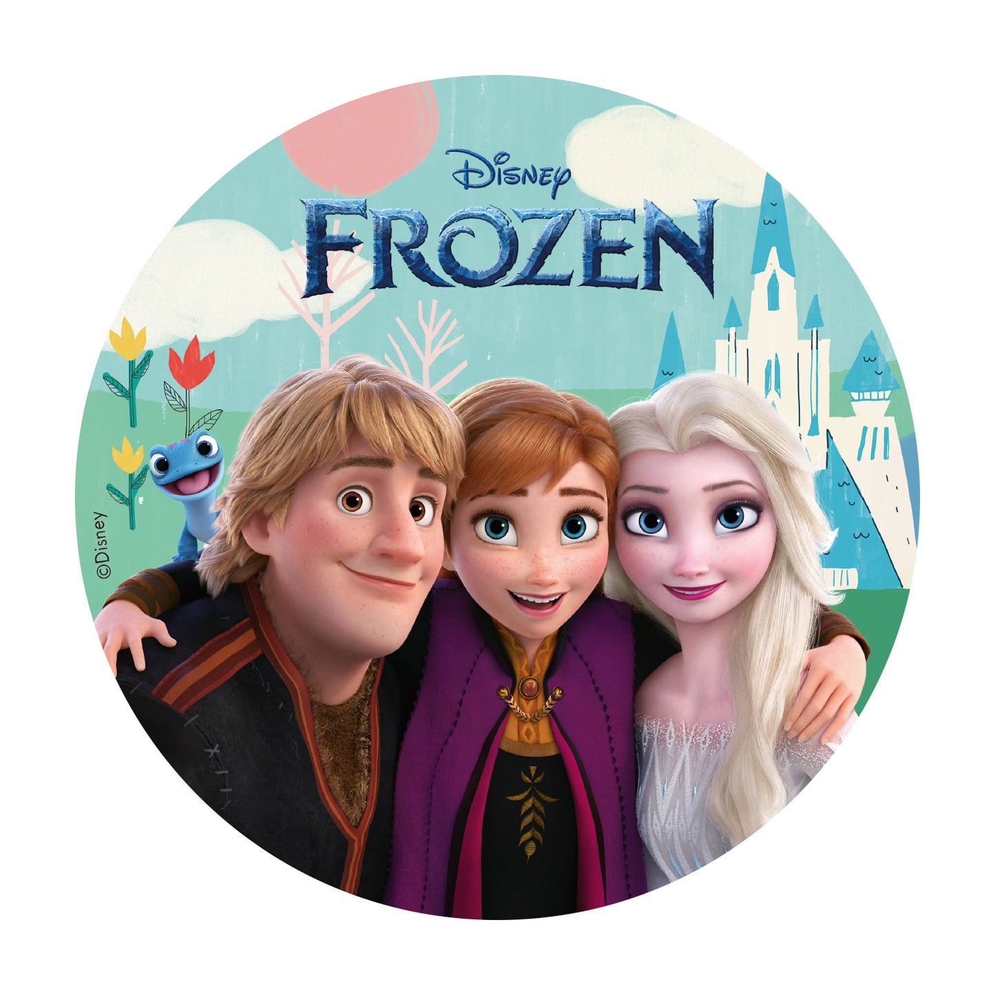 DISCOS COMESTIVELS BOLOS FROZEN 20CM ZERO